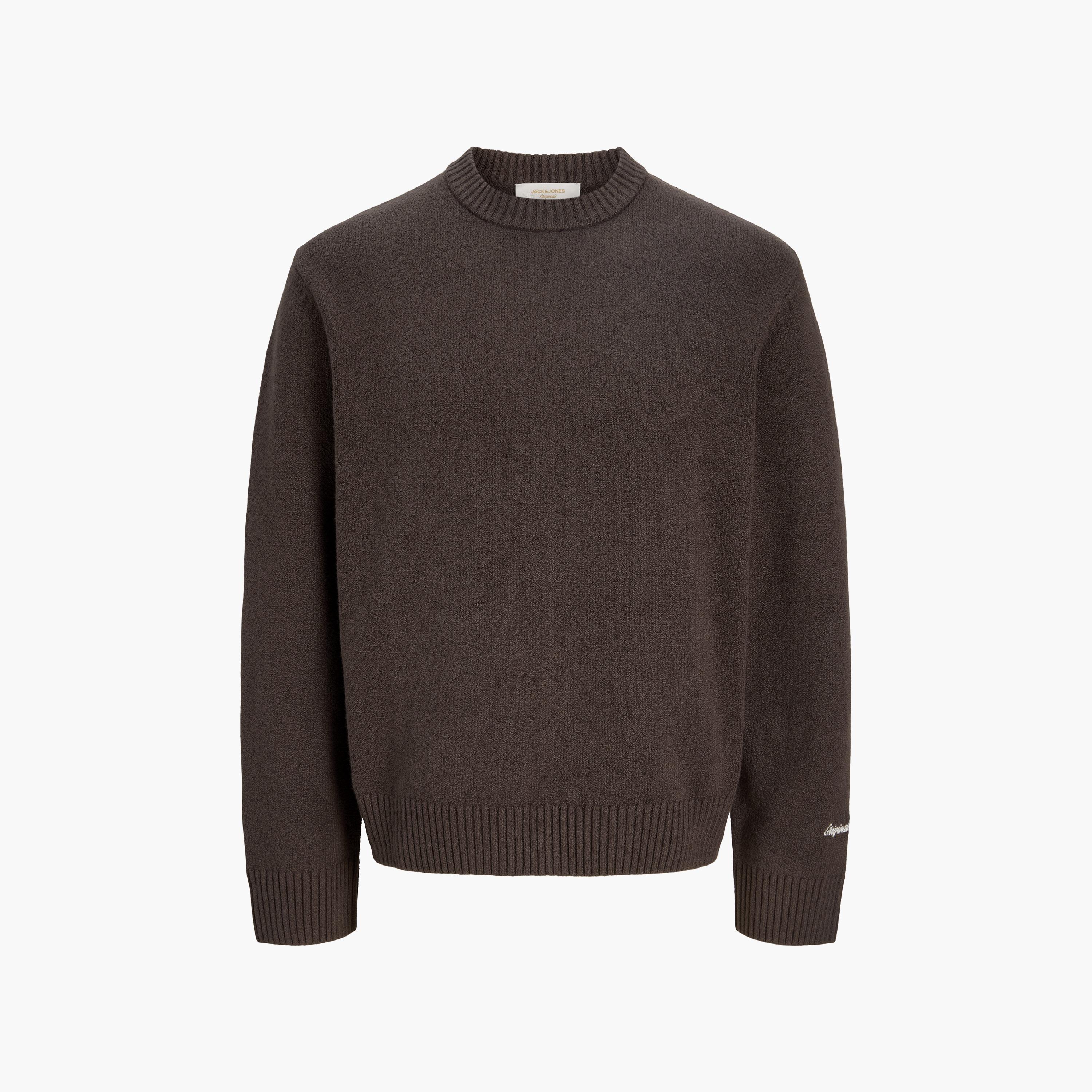 Jack & Jones Plain Crew Neck Long Sleeves Men's Pullover-men-clothing-sweatersandpullovers-image-6