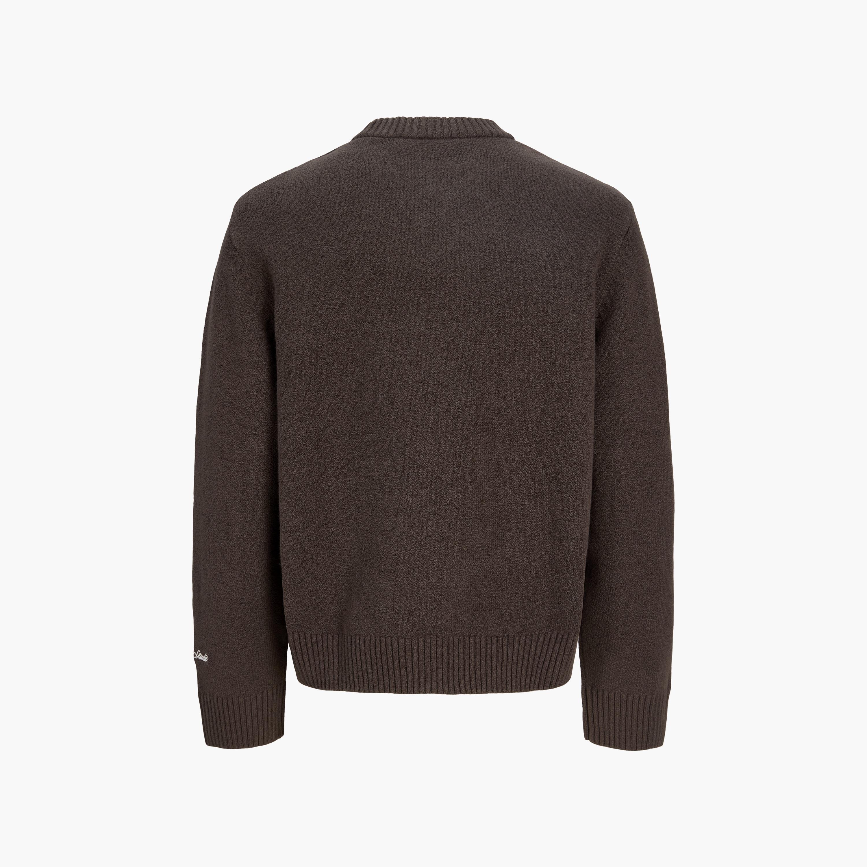 Jack & Jones Plain Crew Neck Long Sleeves Men's Pullover-men-clothing-sweatersandpullovers-image-7
