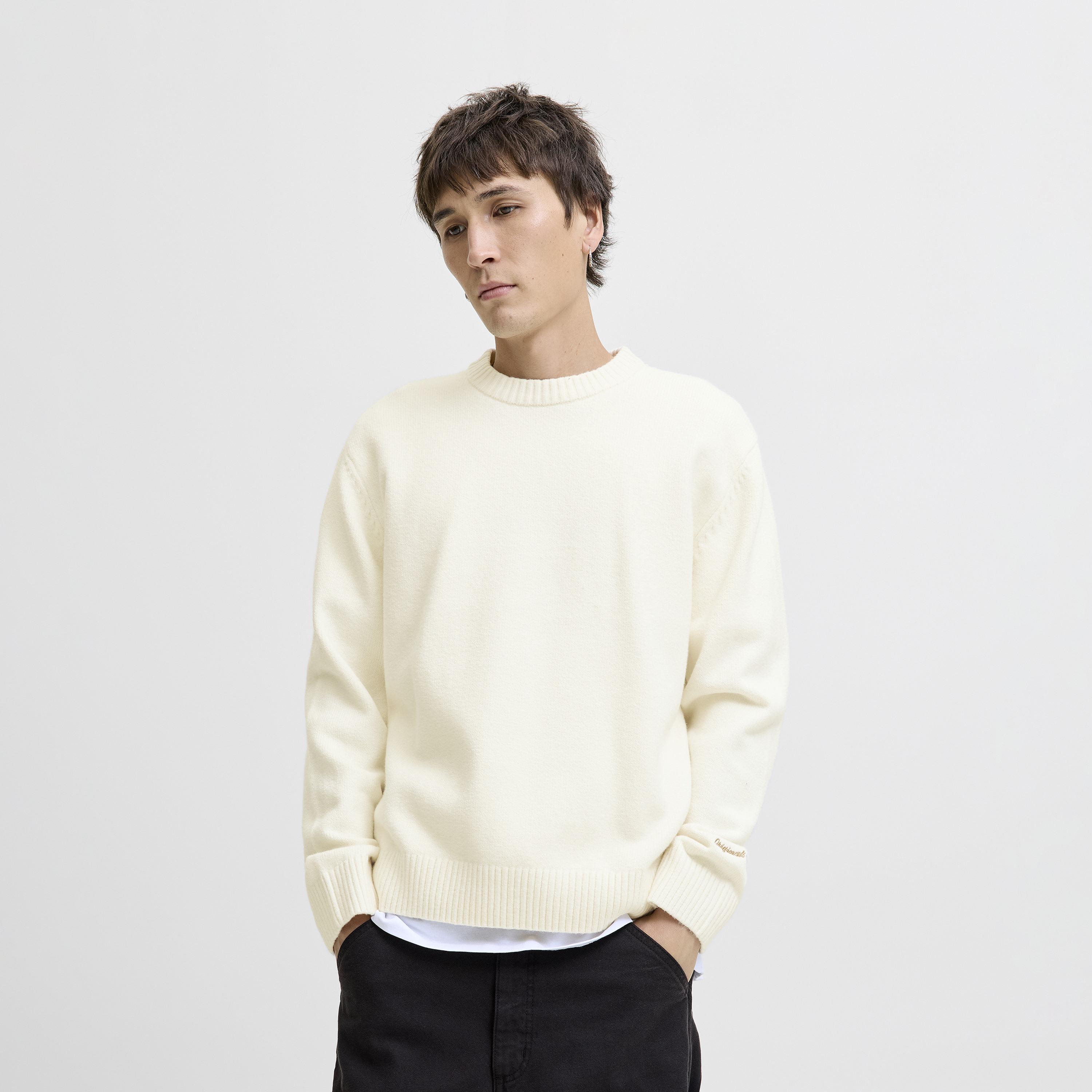 Jack & Jones Plain Crew Neck Long Sleeves Men's Pullover-men-clothing-sweatersandpullovers-image-1