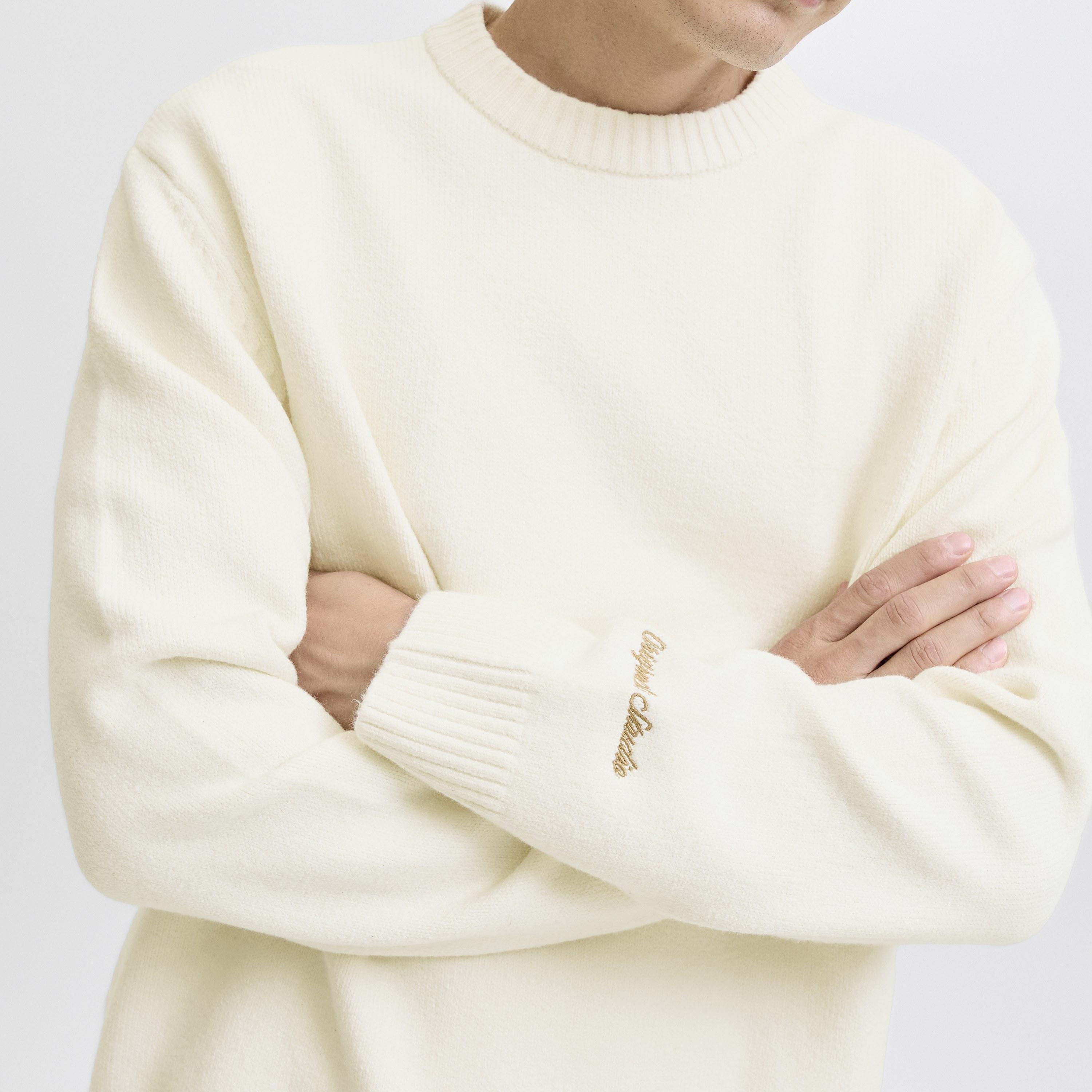 Jack & Jones Plain Crew Neck Long Sleeves Men's Pullover-men-clothing-sweatersandpullovers-image-3