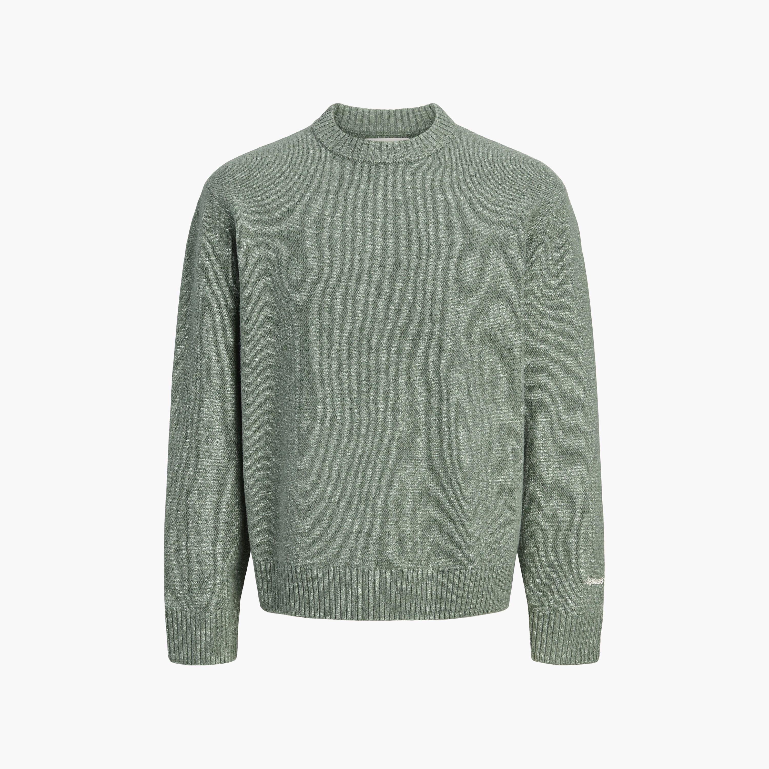 Jack & Jones Plain Crew Neck Long Sleeves Men's Pullover-men-clothing-sweatersandpullovers-image-6