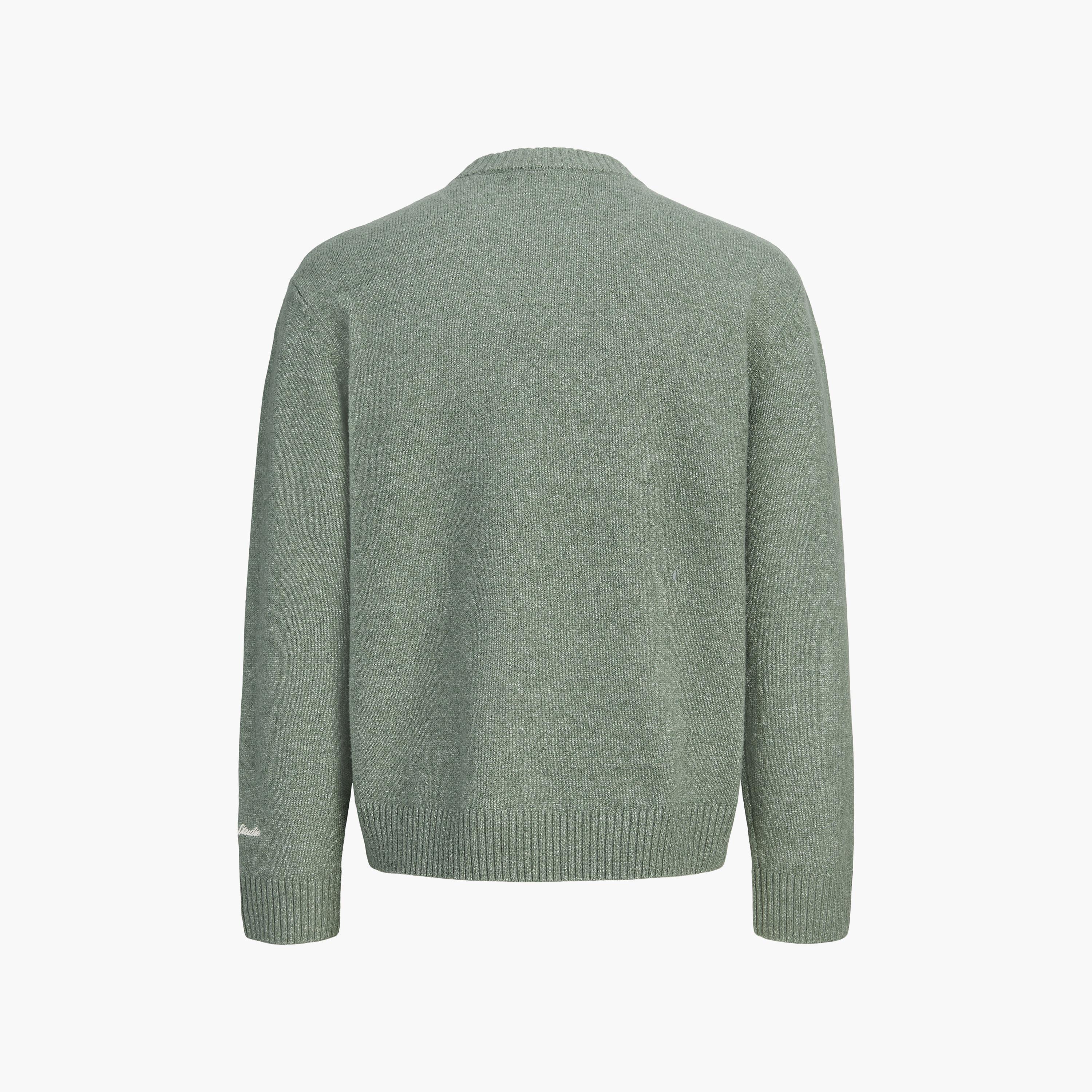 Jack & Jones Plain Crew Neck Long Sleeves Men's Pullover-men-clothing-sweatersandpullovers-image-21