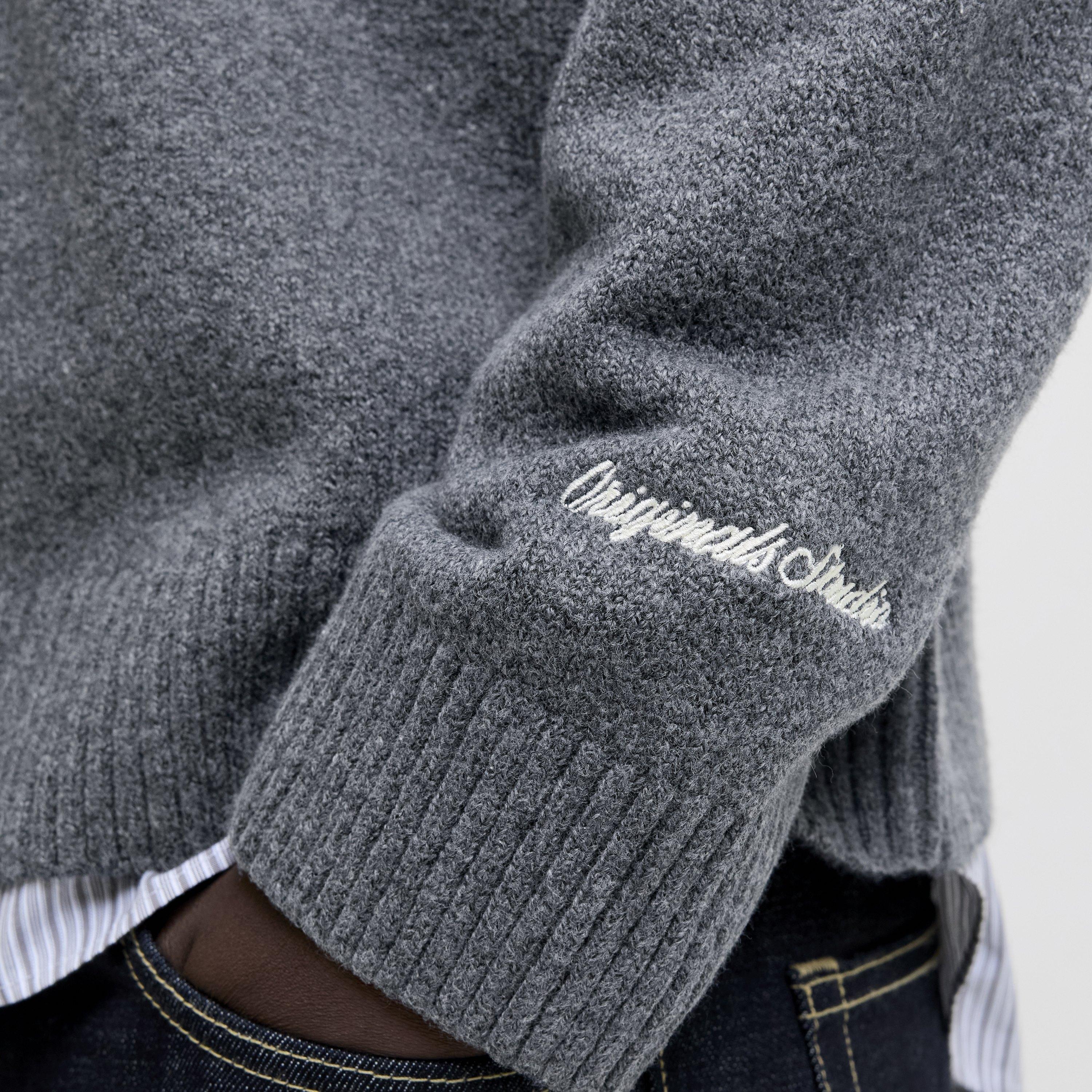 Jack & Jones Plain Crew Neck Long Sleeves Men's Pullover-men-clothing-sweatersandpullovers-image-13