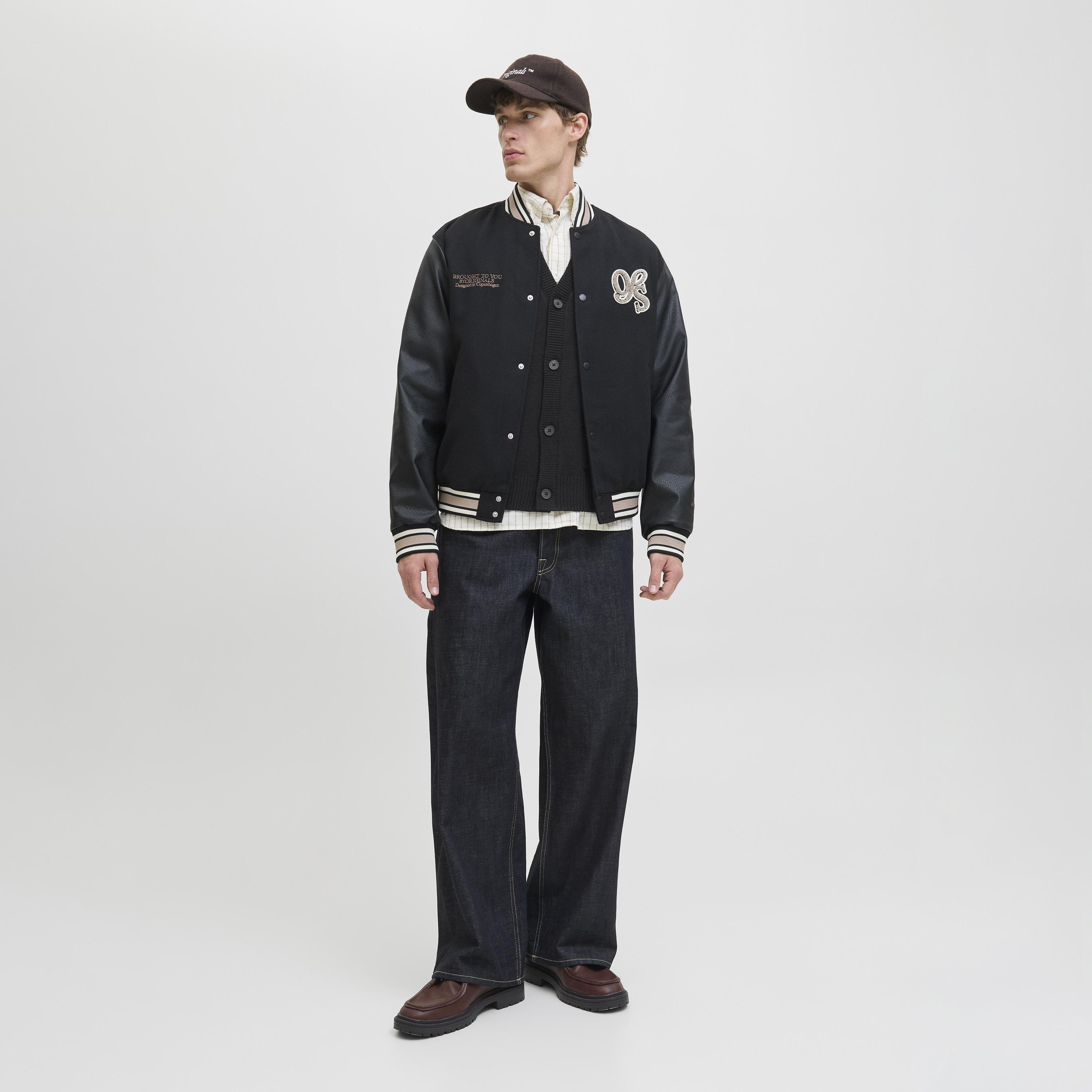 Jack & Jones Plain V-Neck Long Sleeves Men's Cardigan-men-clothing-sweatersandpullovers-image-2