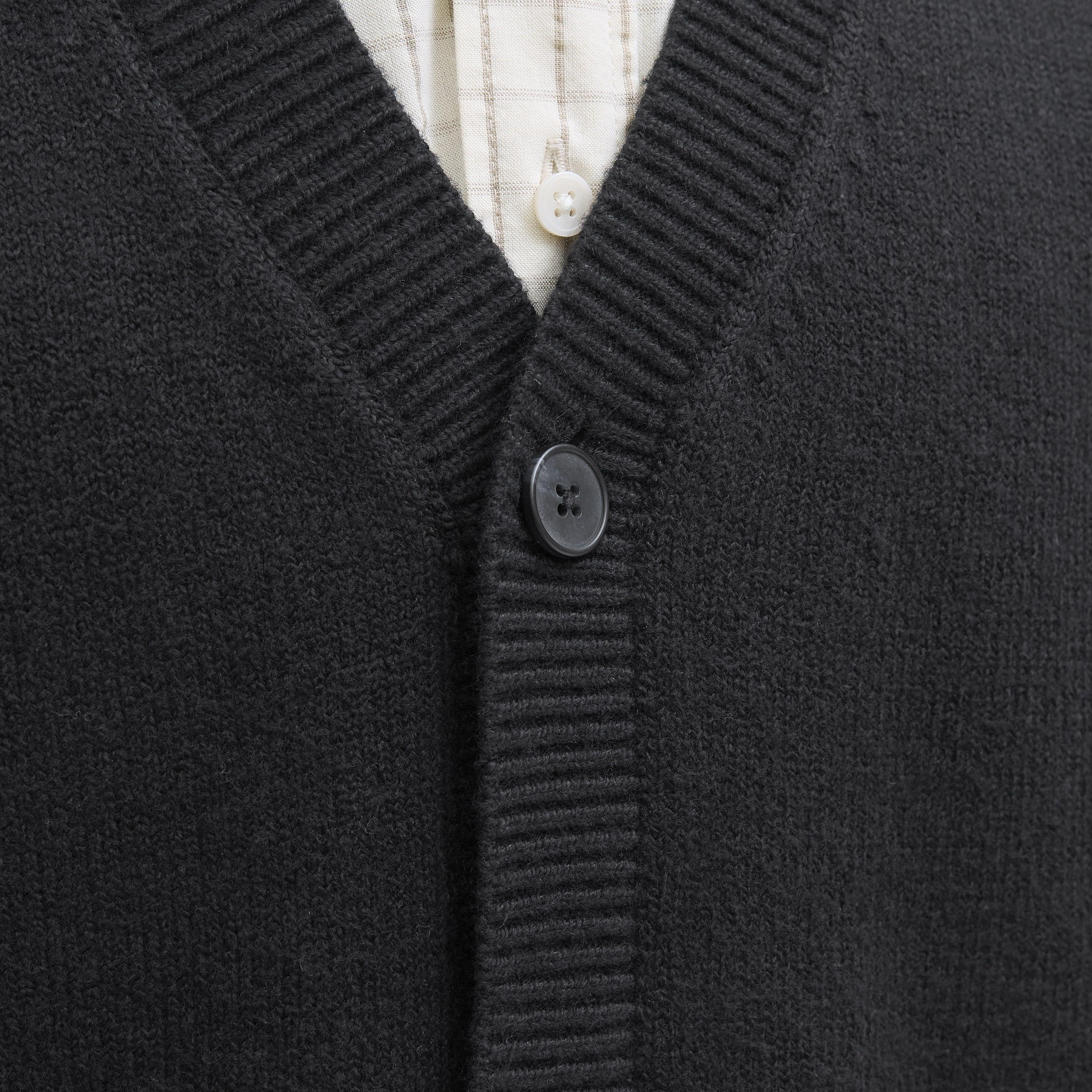 Jack & Jones Plain V-Neck Long Sleeves Men's Cardigan-men-clothing-sweatersandpullovers-image-5