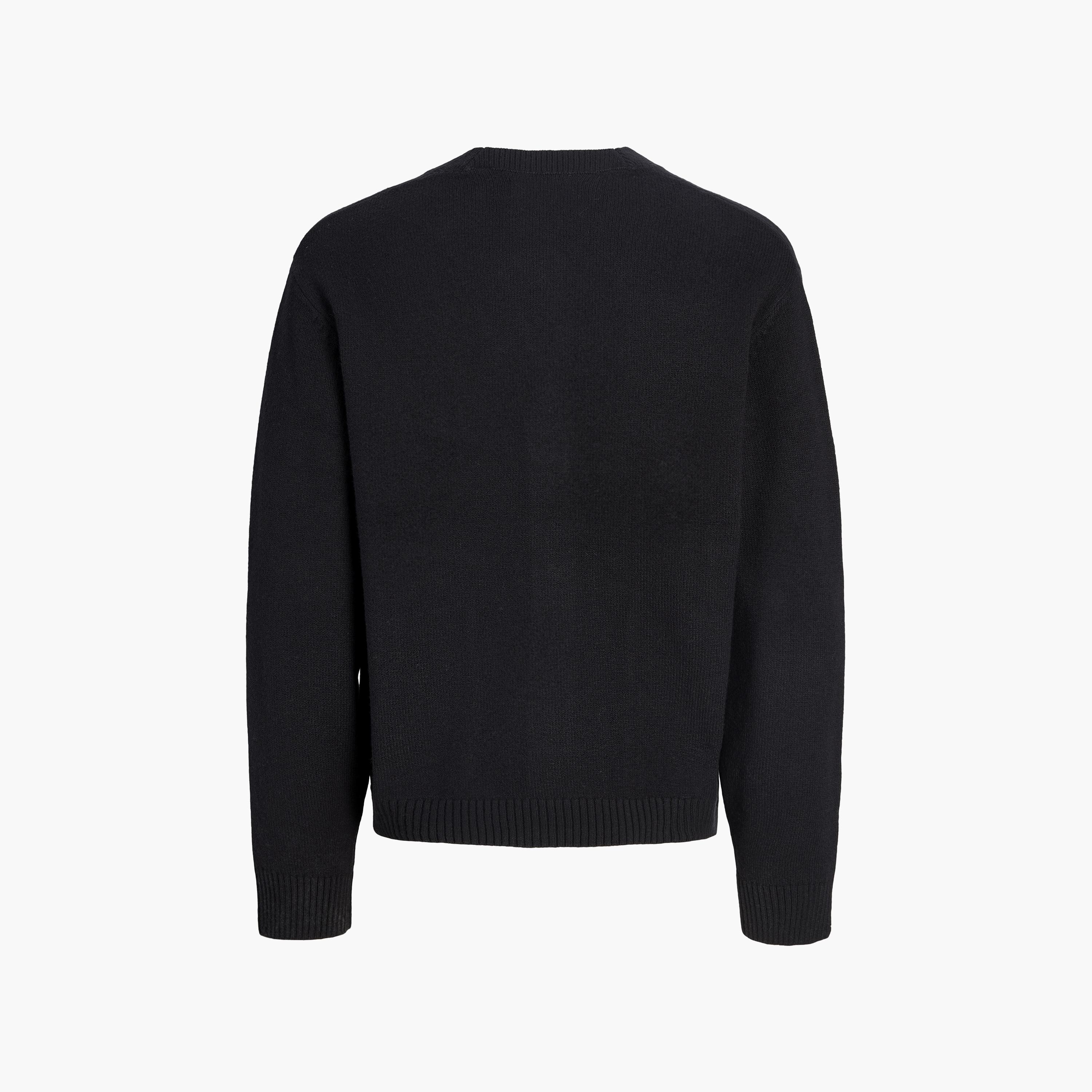 Jack & Jones Plain V-Neck Long Sleeves Men's Cardigan-men-clothing-sweatersandpullovers-image-8