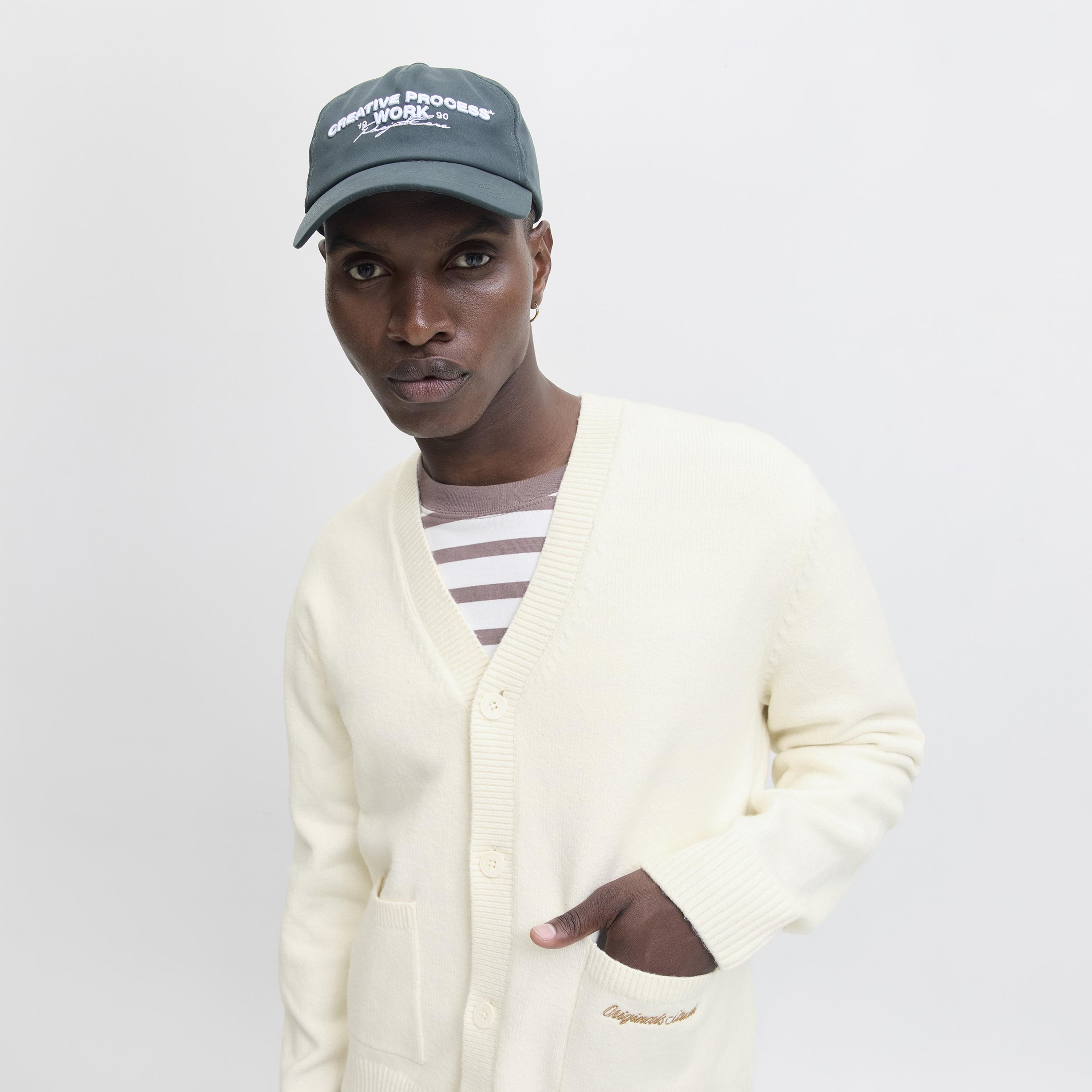 Jack & Jones Plain V-Neck Long Sleeves Men's Cardigan-men-clothing-sweatersandpullovers-image-3