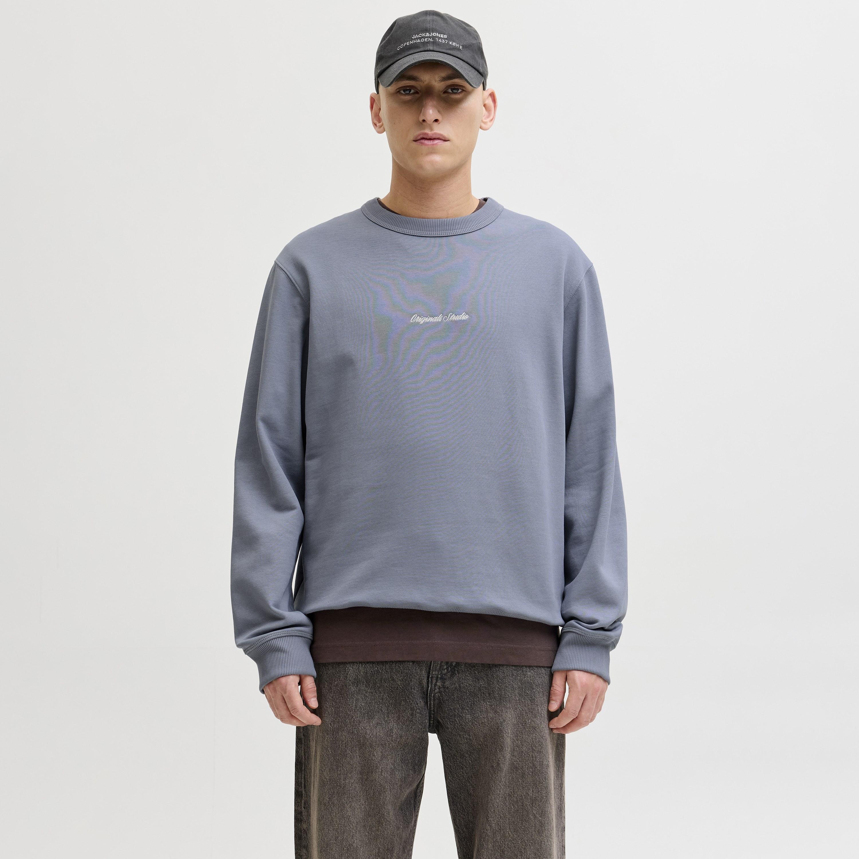 Jack & Jones Plain Crew Neck Long Sleeves Men's Sweatshirt-men-winterwear-hoodiesandsweatshirts-image-9