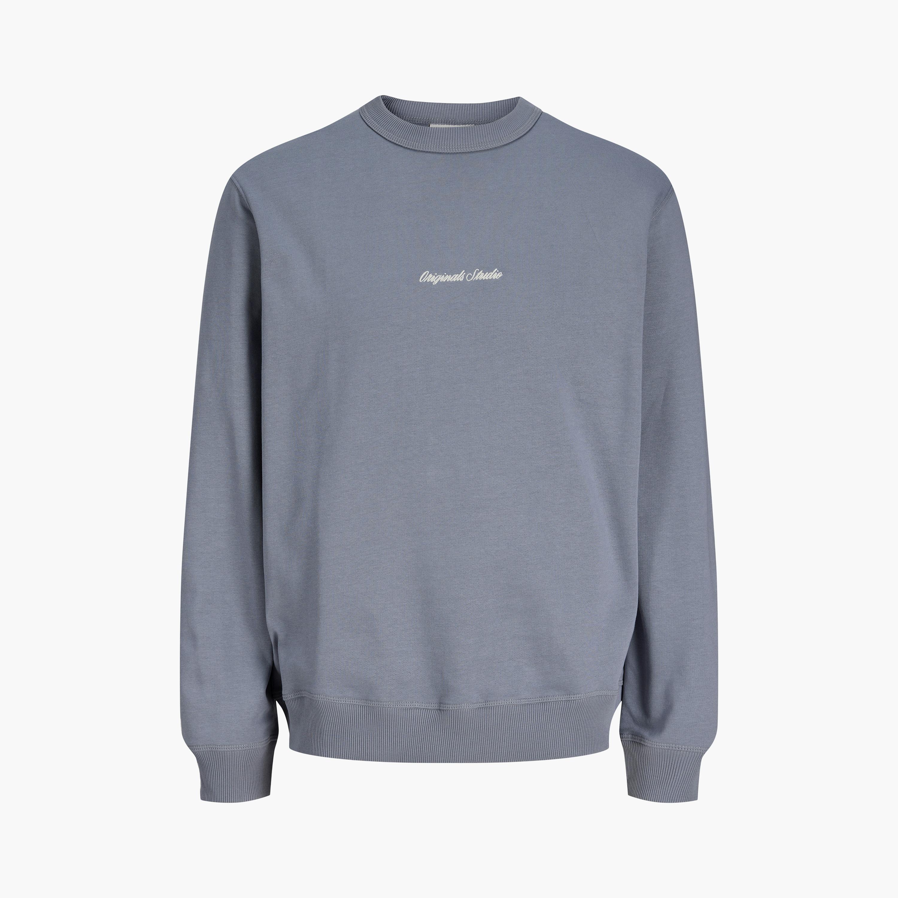 Jack & Jones Plain Crew Neck Long Sleeves Men's Sweatshirt-men-winterwear-hoodiesandsweatshirts-image-15