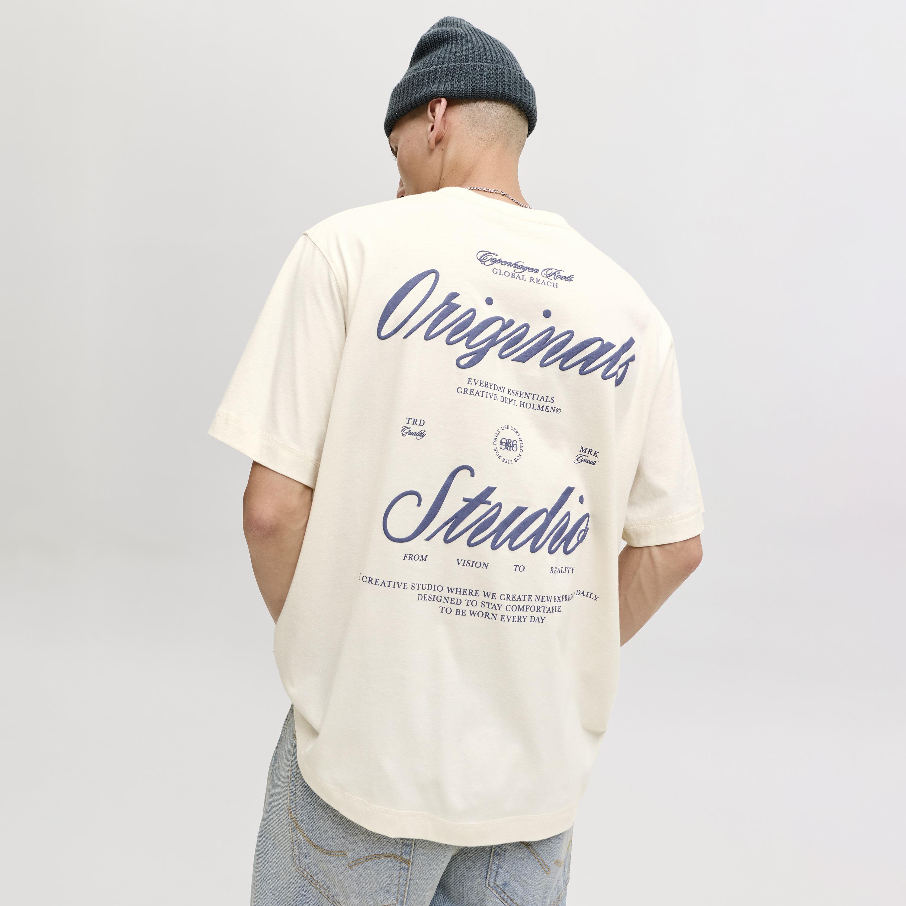 Jack & Jones Typographic Print Round Neck Short Sleeves Men's T-Shirt-men-clothing-tshirtsandpolos-tshirts-image-32