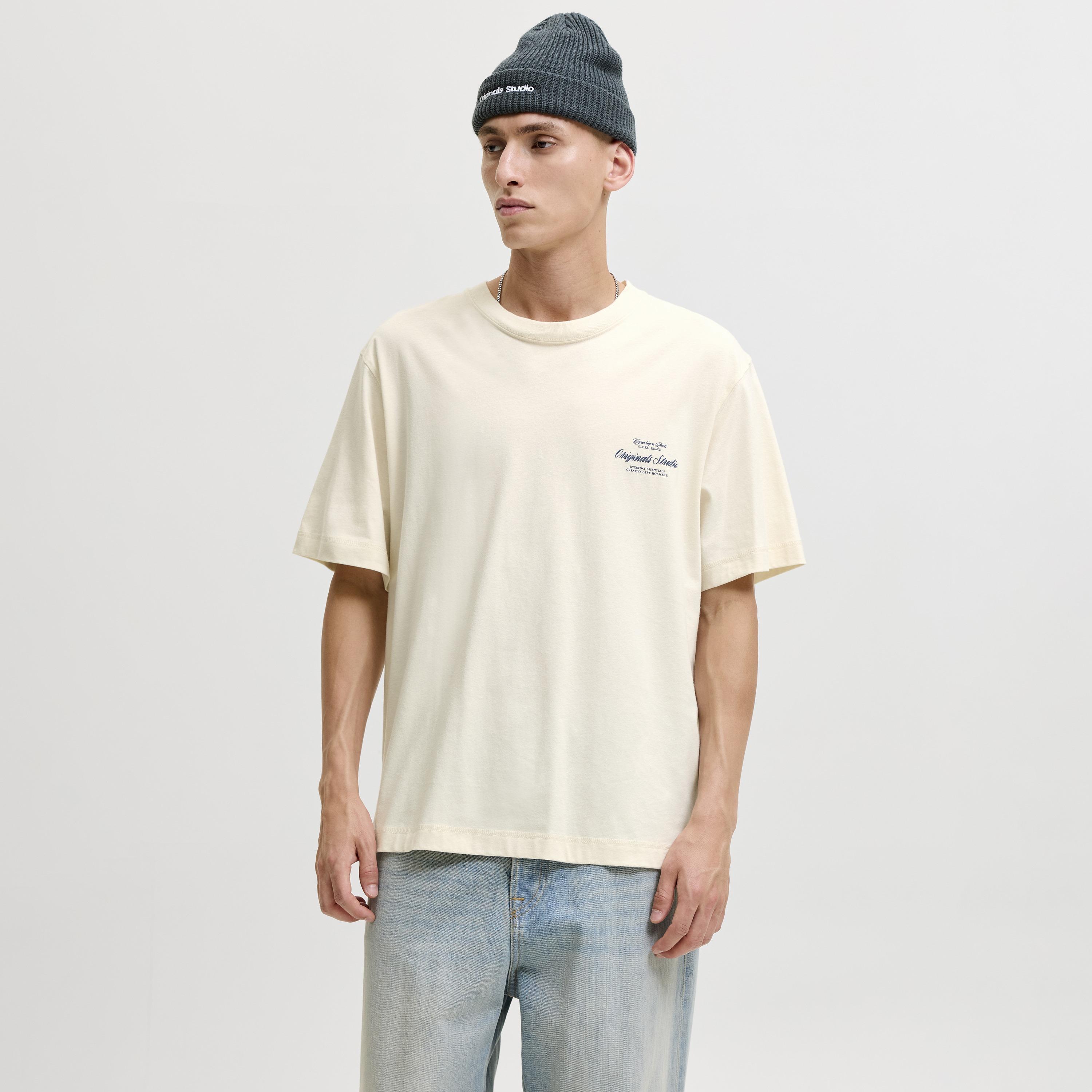Jack & Jones Typographic Print Round Neck Short Sleeves Men's T-Shirt-men-clothing-tshirtsandpolos-tshirts-image-33