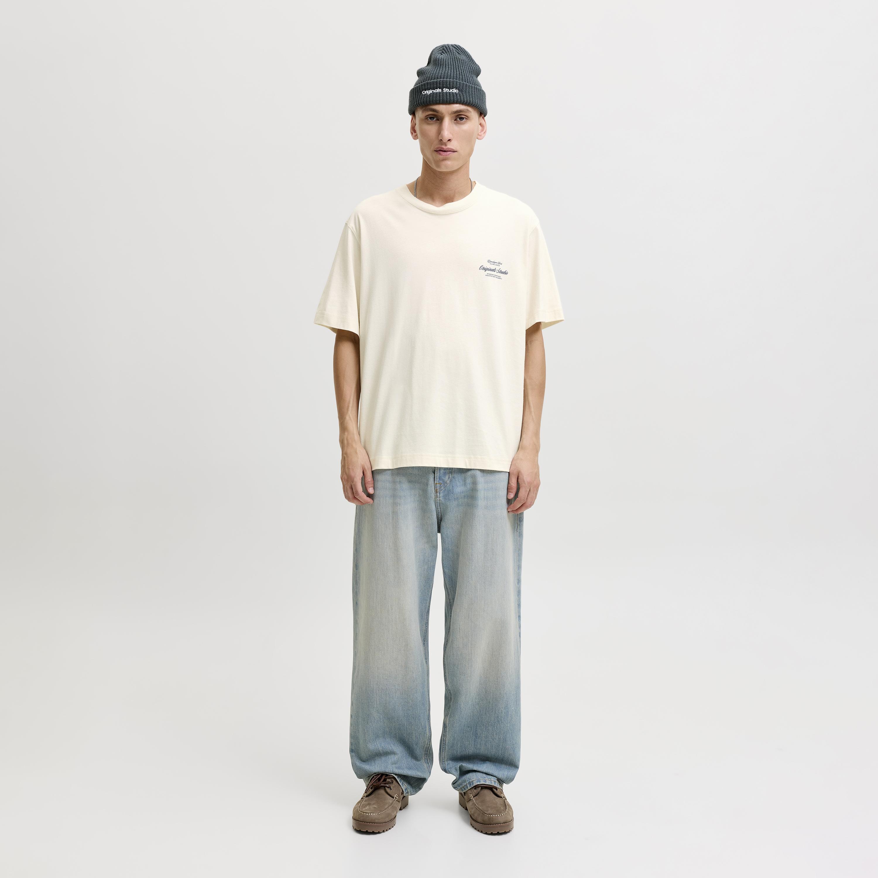 Jack & Jones Typographic Print Round Neck Short Sleeves Men's T-Shirt-men-clothing-tshirtsandpolos-tshirts-image-34