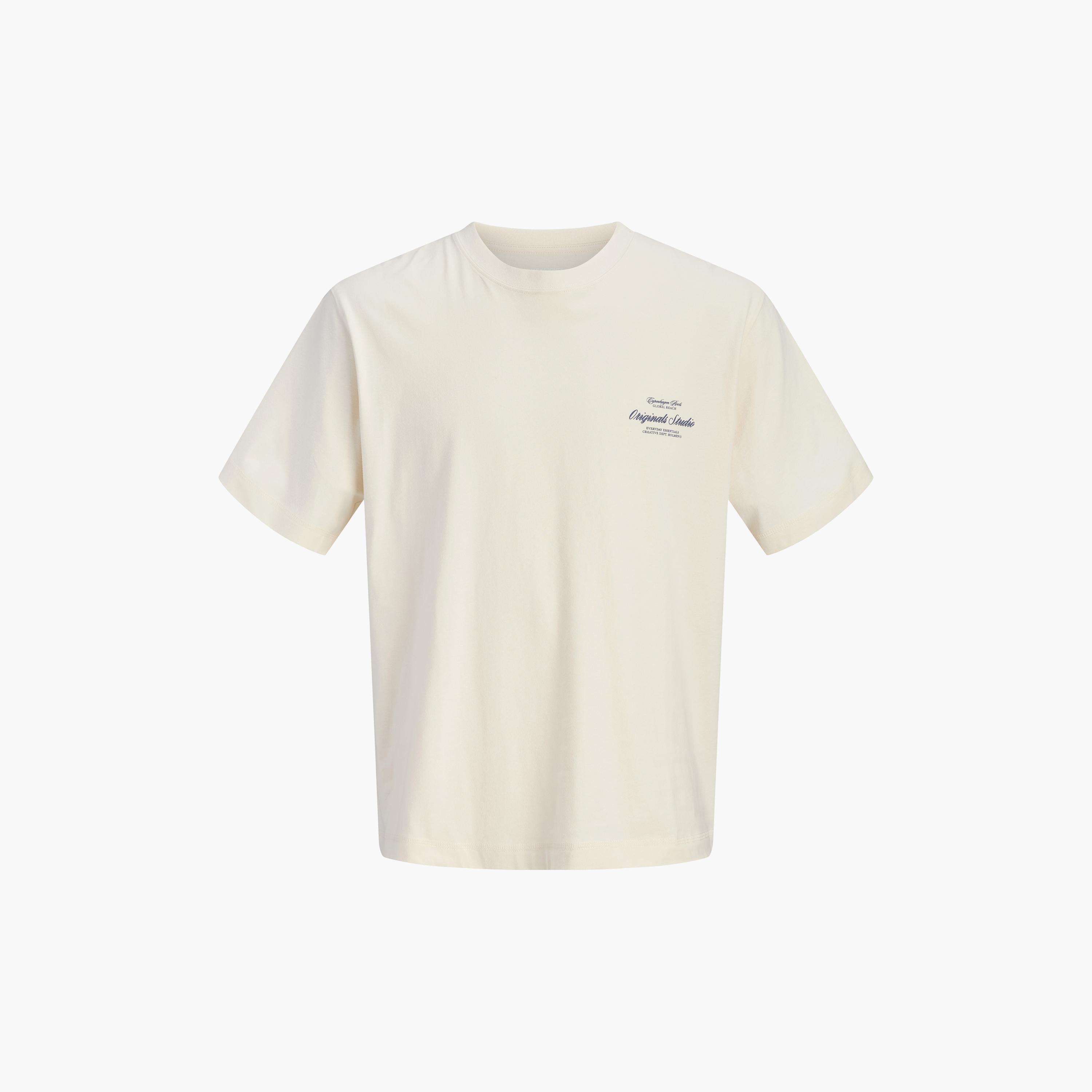 Jack & Jones Typographic Print Round Neck Short Sleeves Men's T-Shirt-men-clothing-tshirtsandpolos-tshirts-image-37