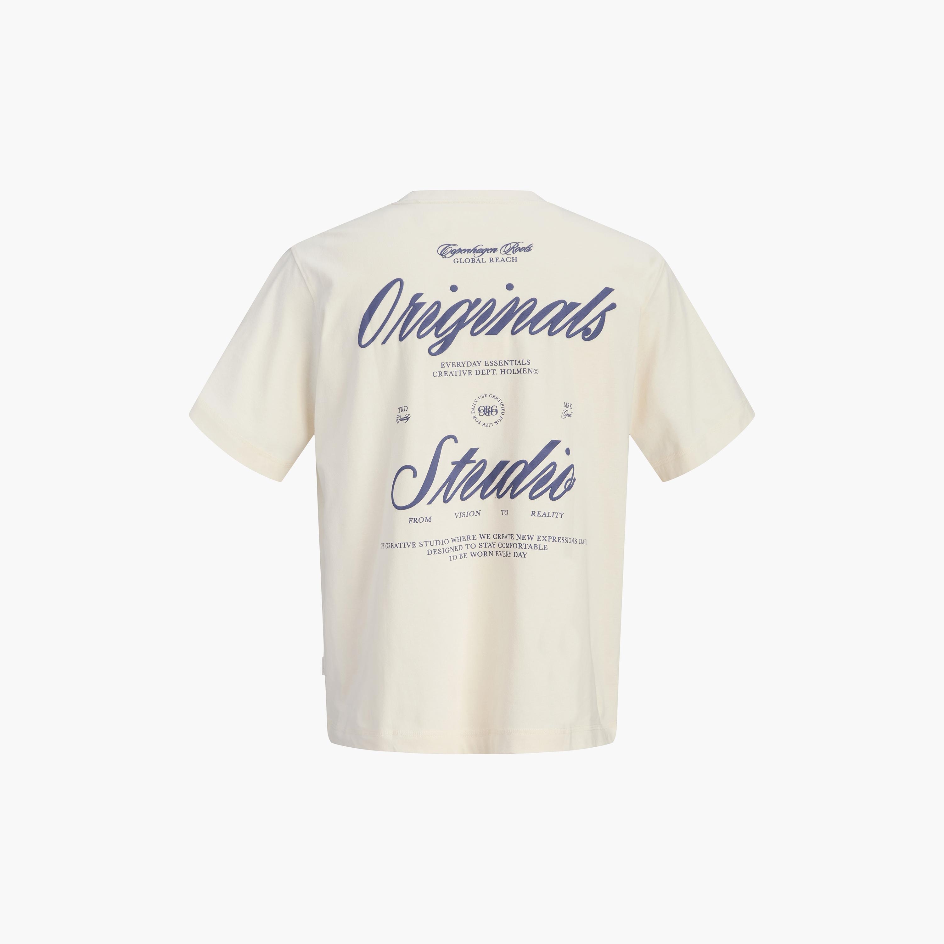 Jack & Jones Typographic Print Round Neck Short Sleeves Men's T-Shirt-men-clothing-tshirtsandpolos-tshirts-image-38