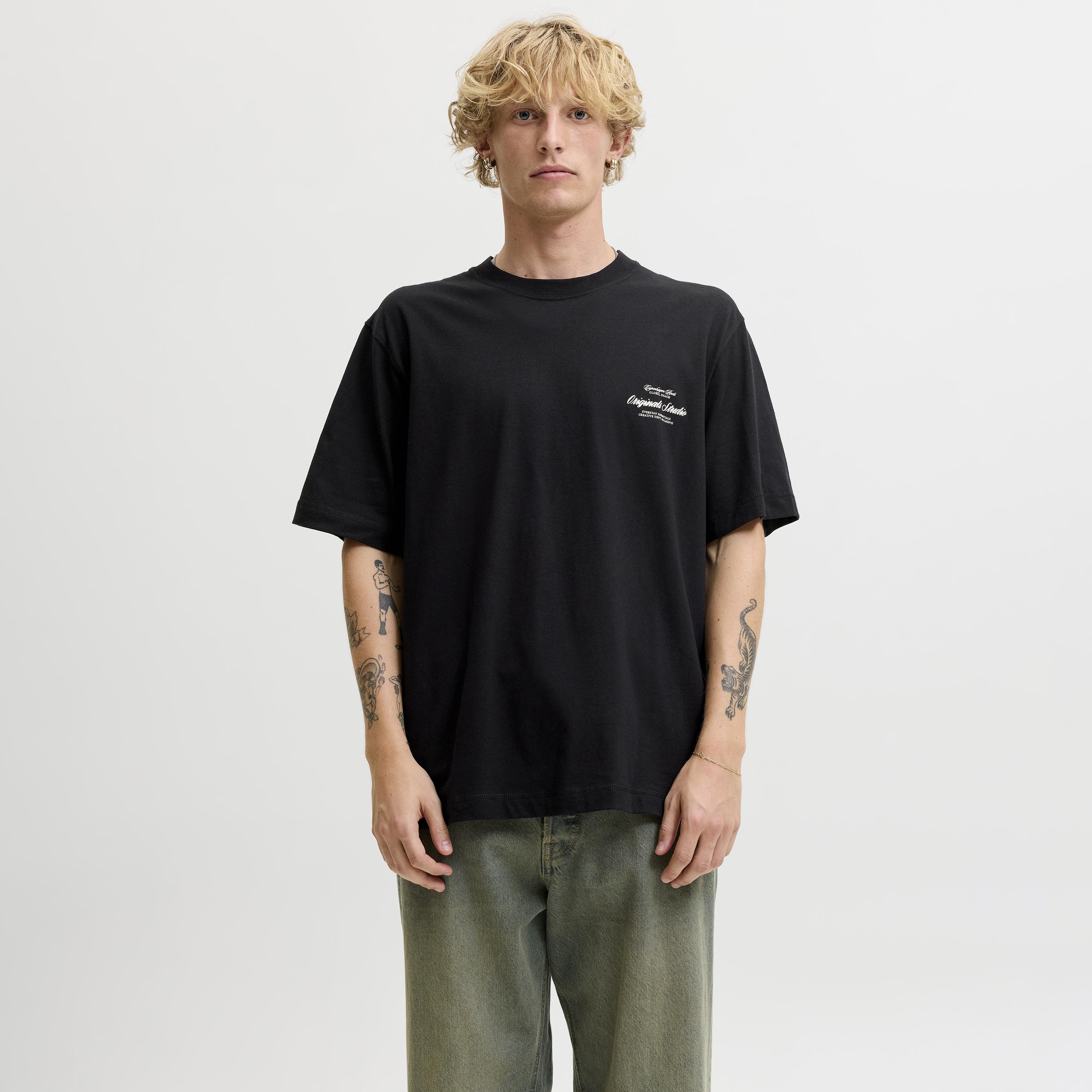 Jack & Jones Typographic Print Round Neck Short Sleeves Men's T-Shirt-men-clothing-tshirtsandpolos-tshirts-image-26
