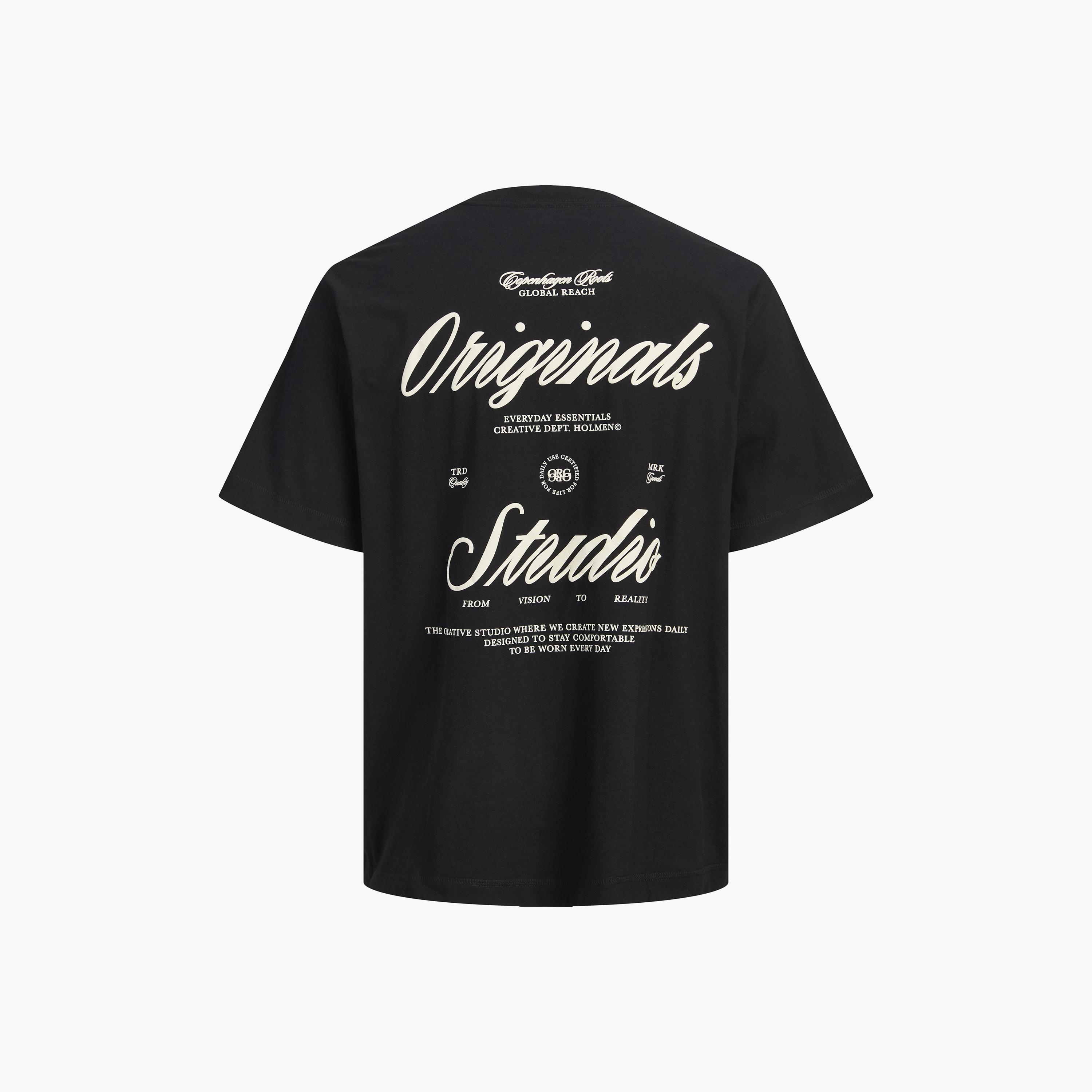 Jack & Jones Typographic Print Round Neck Short Sleeves Men's T-Shirt-men-clothing-tshirtsandpolos-tshirts-image-31