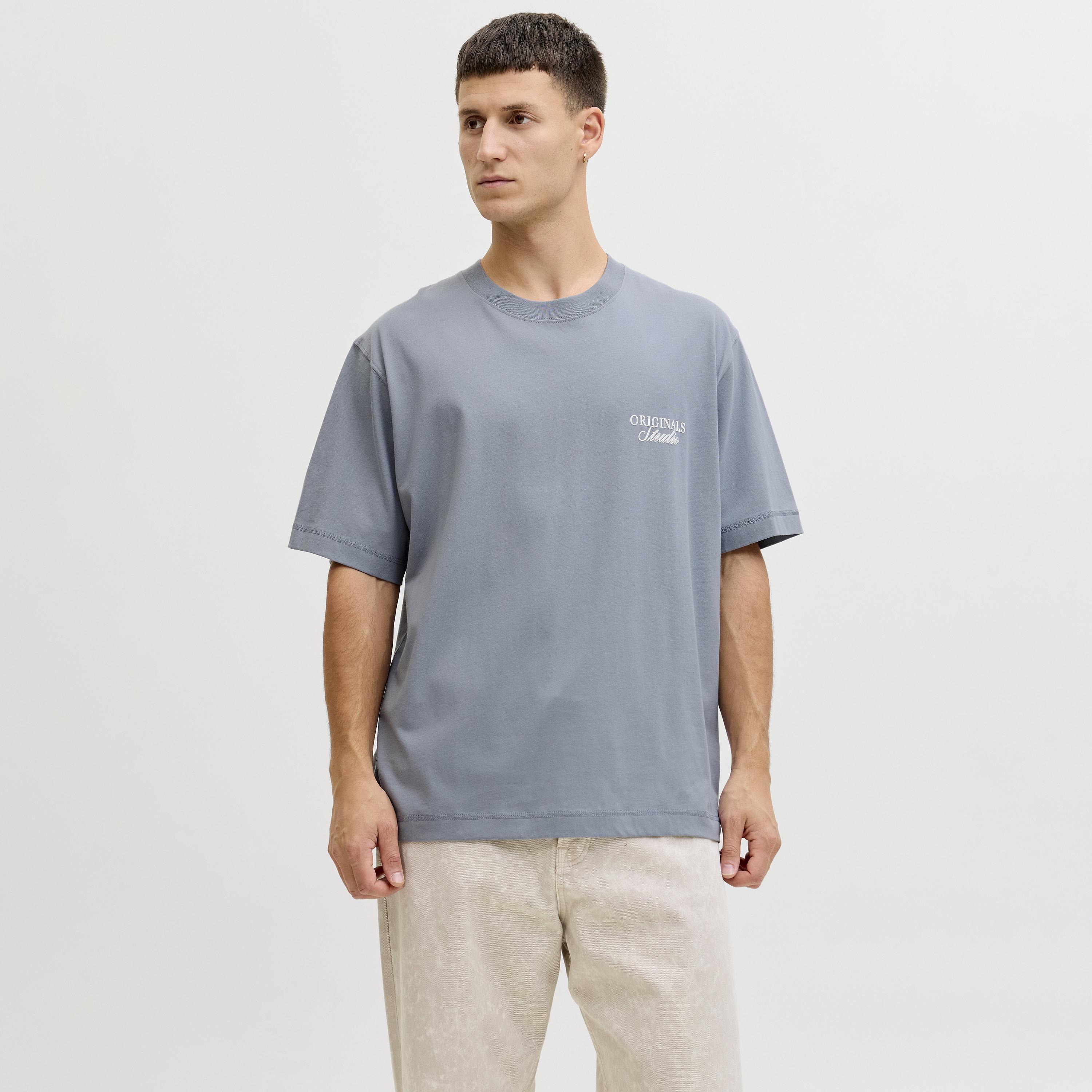 Jack & Jones Typographic Print Round Neck Short Sleeves Men's T-Shirt-men-clothing-tshirtsandpolos-tshirts-image-9