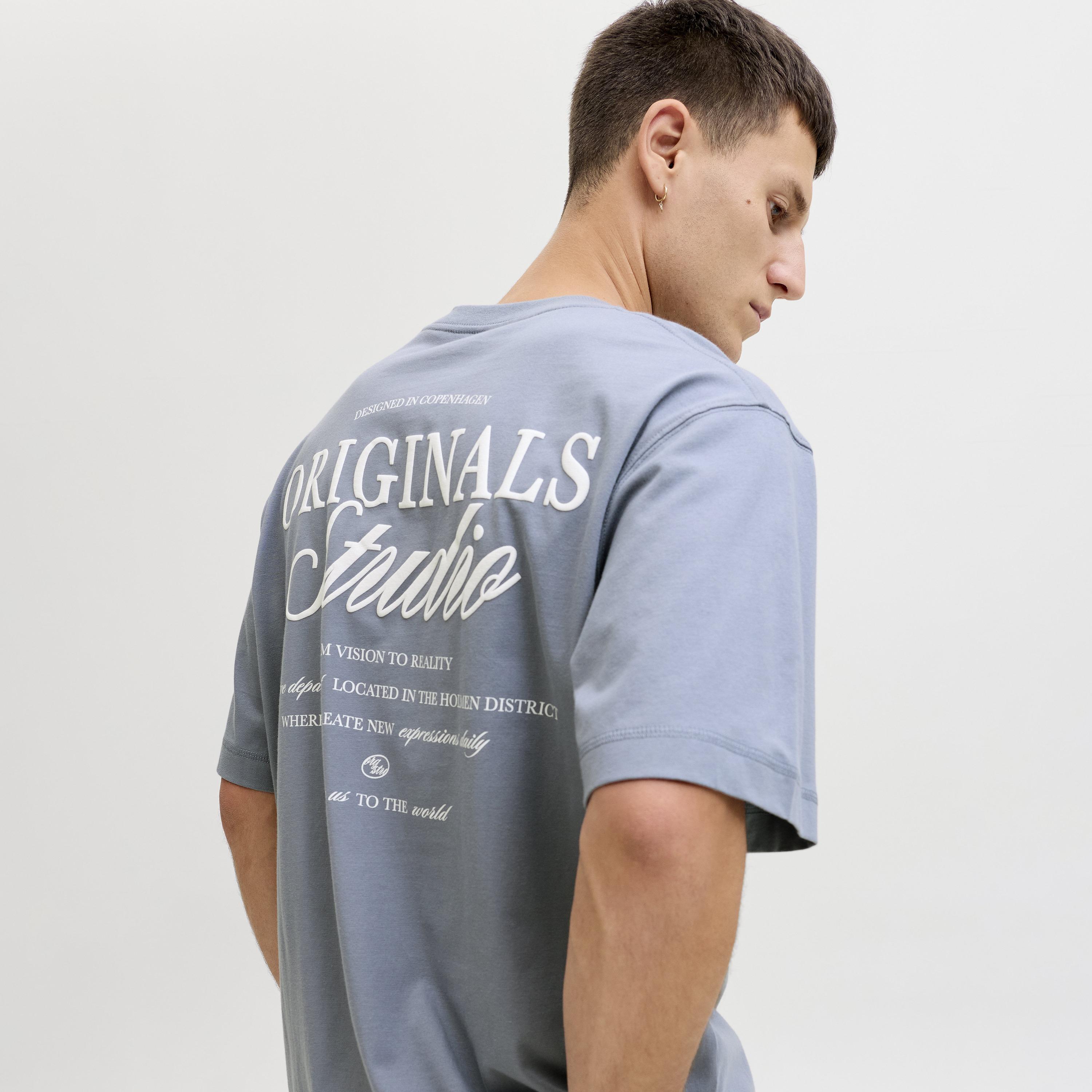 Jack & Jones Typographic Print Round Neck Short Sleeves Men's T-Shirt-men-clothing-tshirtsandpolos-tshirts-image-11