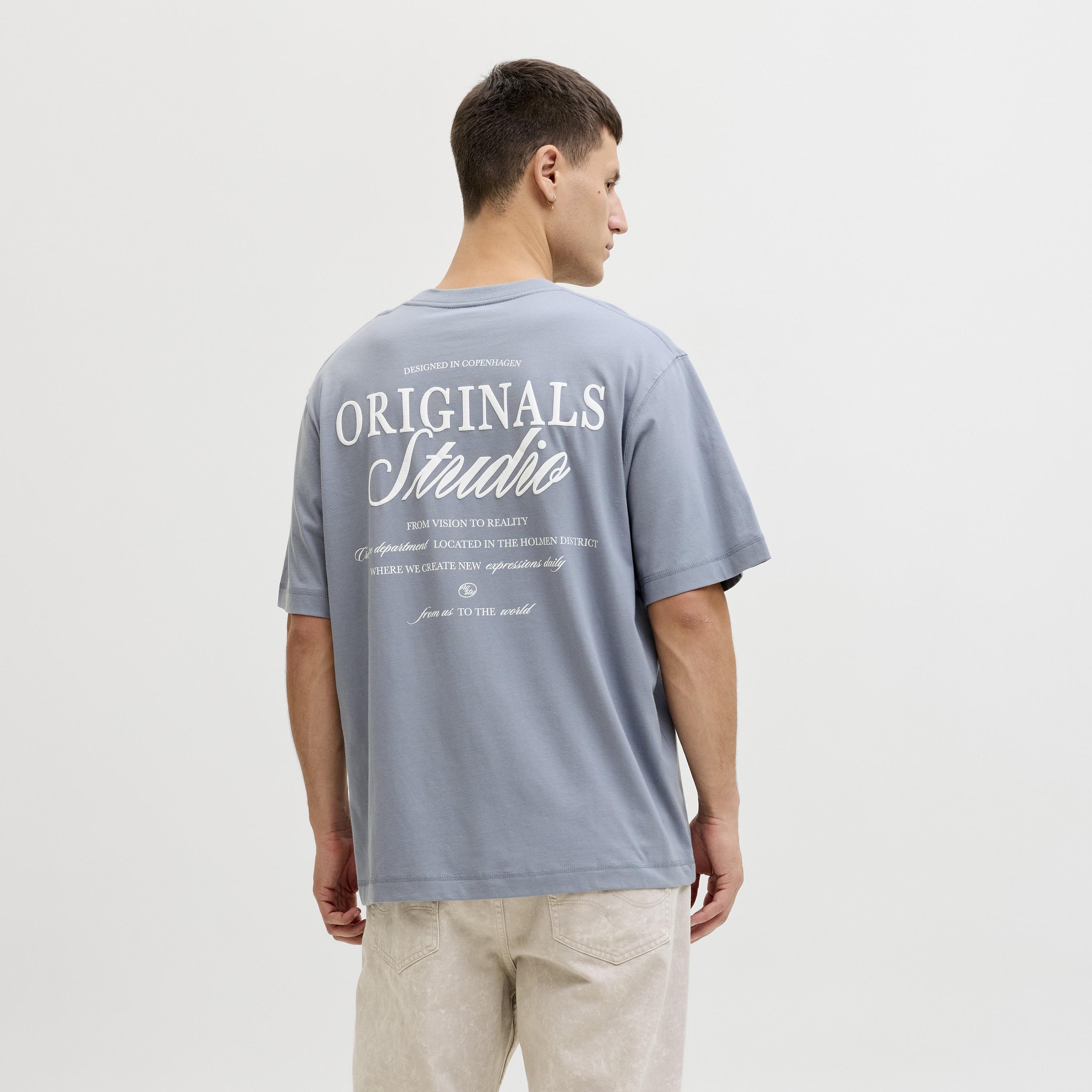 Jack & Jones Typographic Print Round Neck Short Sleeves Men's T-Shirt-men-clothing-tshirtsandpolos-tshirts-image-4