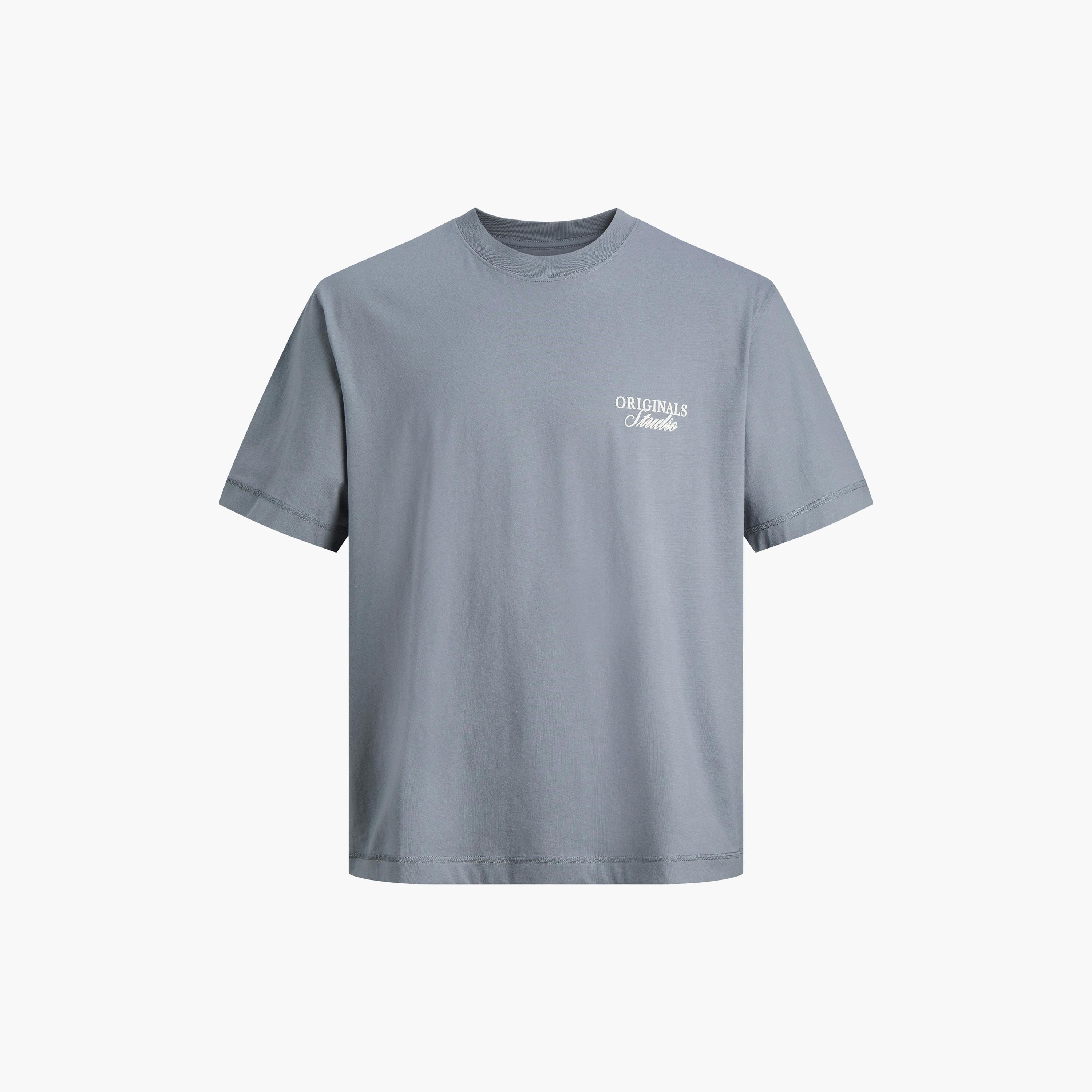 Jack & Jones Typographic Print Round Neck Short Sleeves Men's T-Shirt-men-clothing-tshirtsandpolos-tshirts-image-7