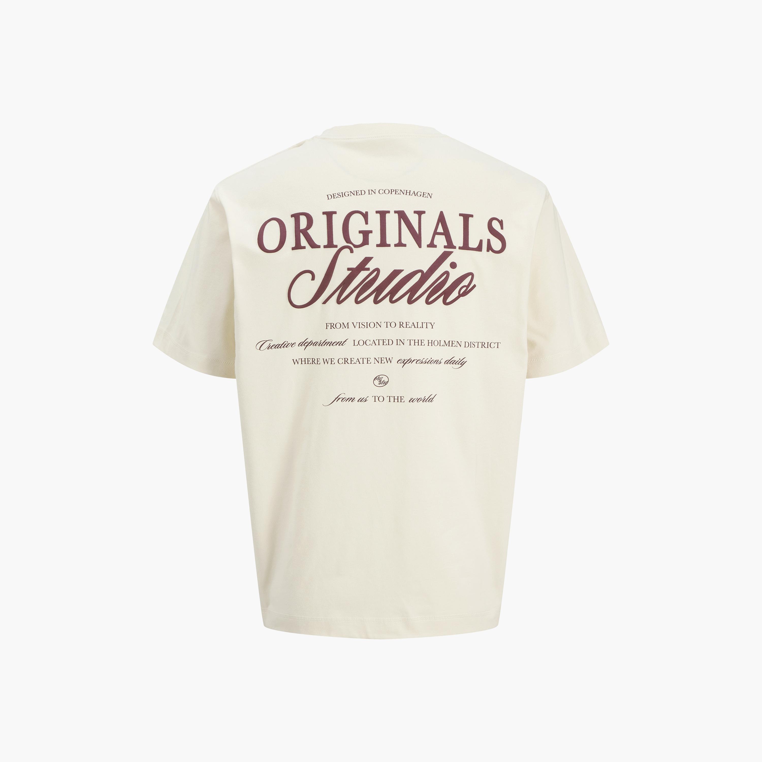 Jack & Jones Typographic Print Round Neck Short Sleeves Men's T-Shirt-men-clothing-tshirtsandpolos-tshirts-image-24