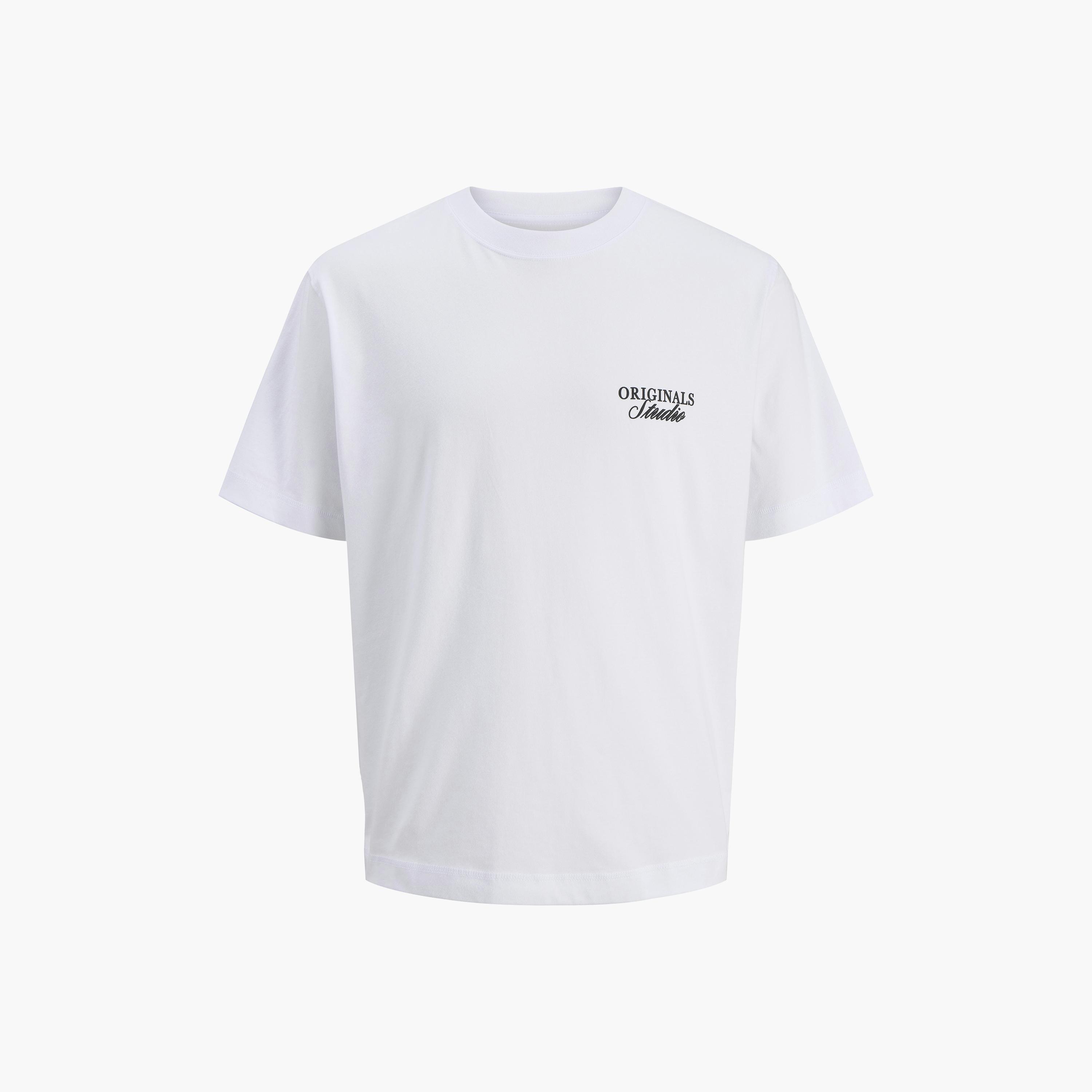 تيشرت رجالي بطبعة طبوغرافية وياقة مستديرة وأكمام قصيرة من جاك آند جونز-men-clothing-tshirtsandpolos-tshirts-image-7