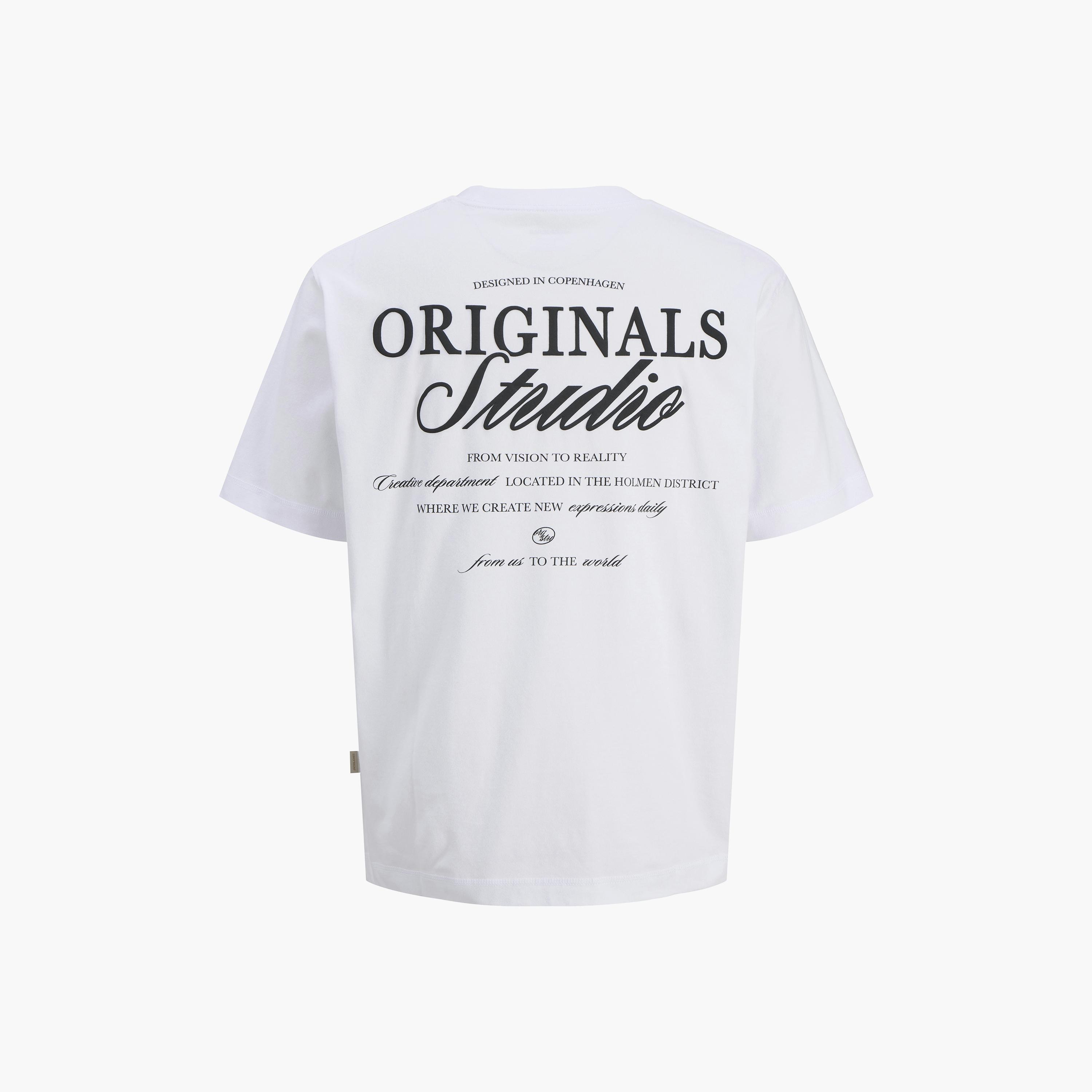 Jack & Jones Typographic Print Round Neck Short Sleeves Men's T-Shirt-men-clothing-tshirtsandpolos-tshirts-image-8