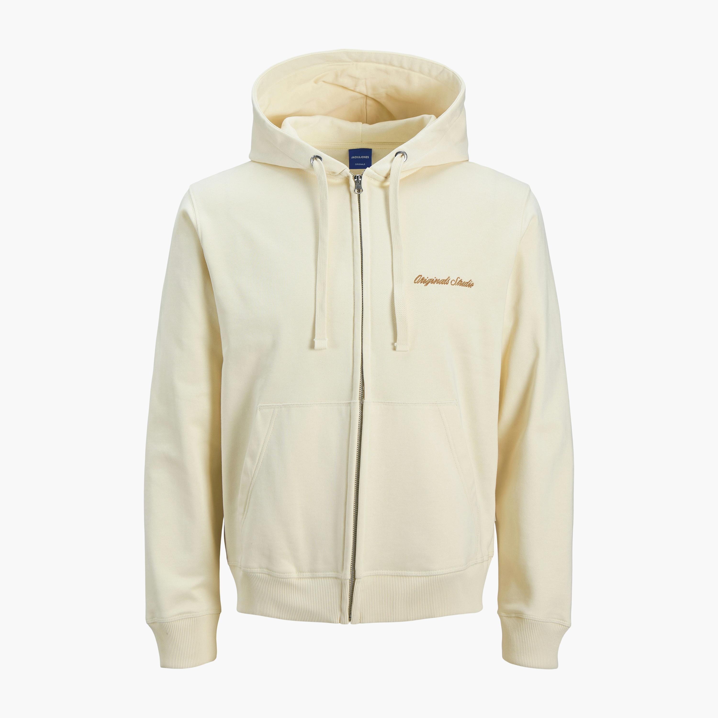 سويت شيرت رجالي سادة بهودي وأكمام طويلة وسحاب إغلاق كامل من جاك آند جونز-men-winterwear-hoodiesandsweatshirts-image-7