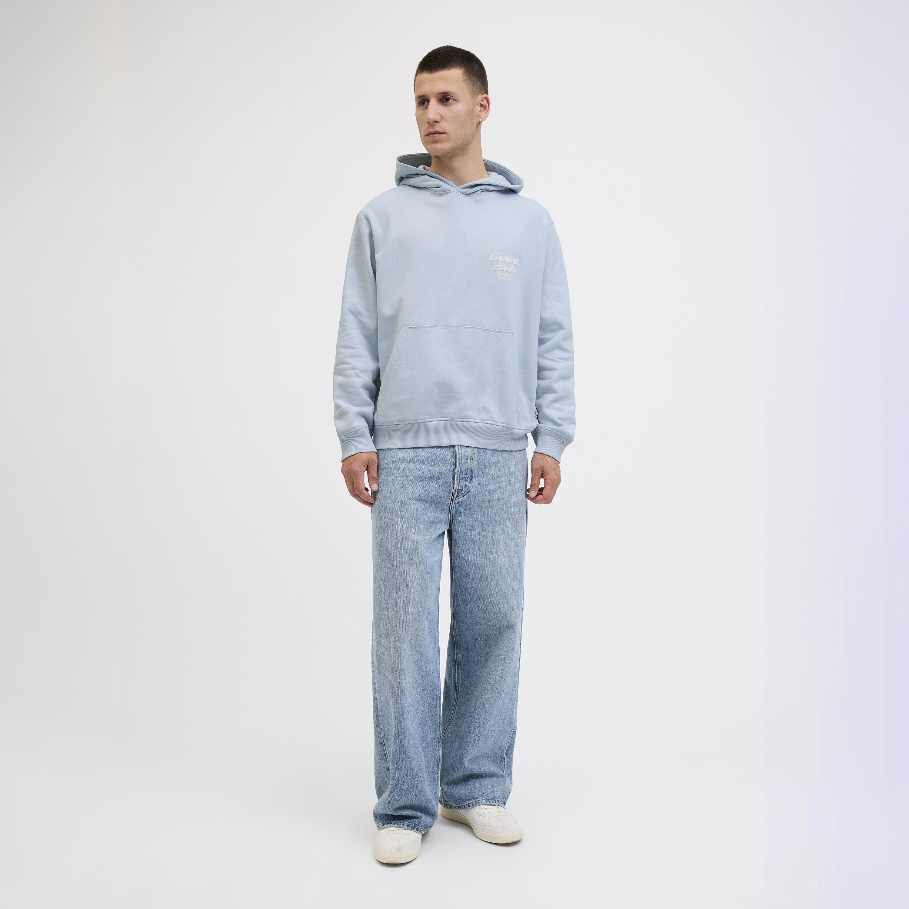 Jack & Jones Text-Print Hooded Neck Long Sleeves Men's Sweatshirt-men-winterwear-hoodiesandsweatshirts-image-2