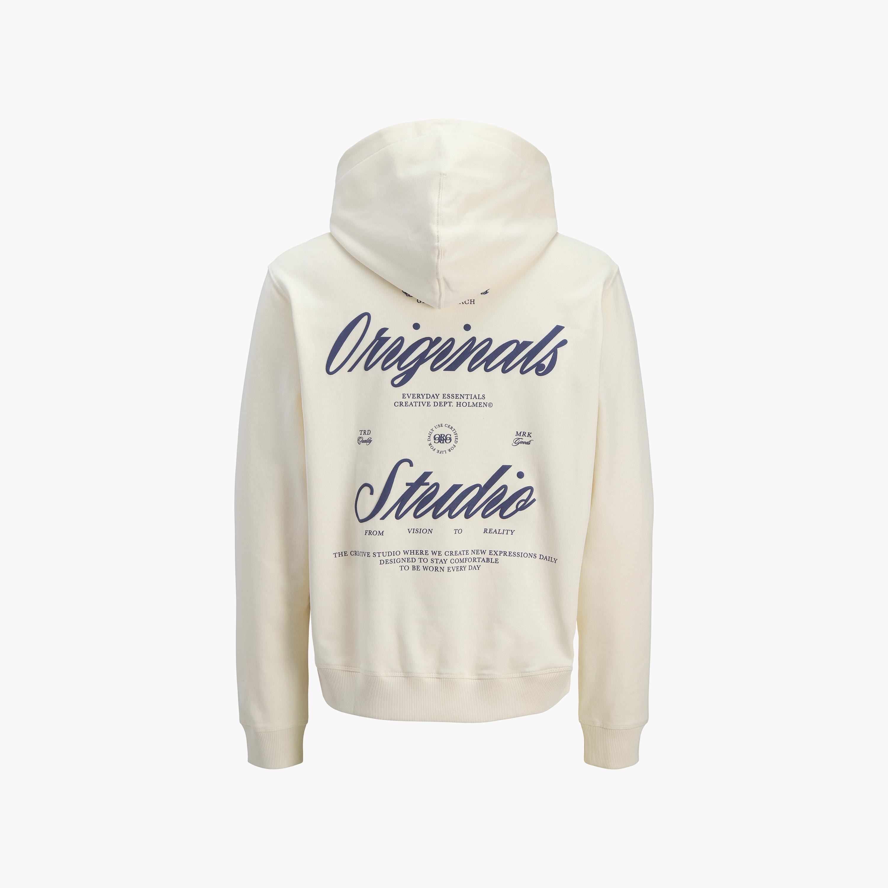 كنزة صوفية رجالية مطبوعة بنص بقلنسوة وأكمام طويلة من جاك ان جونز-men-winterwear-hoodiesandsweatshirts-image-23