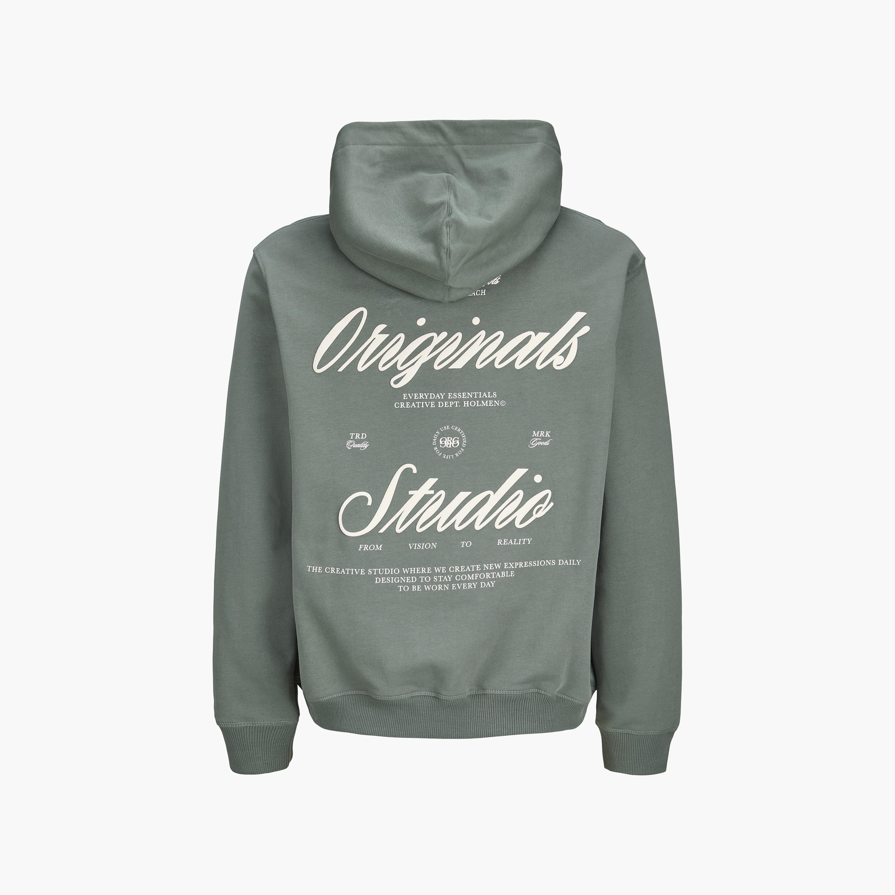 كنزة صوفية رجالية مطبوعة بنص بقلنسوة وأكمام طويلة من جاك ان جونز-men-winterwear-hoodiesandsweatshirts-image-30
