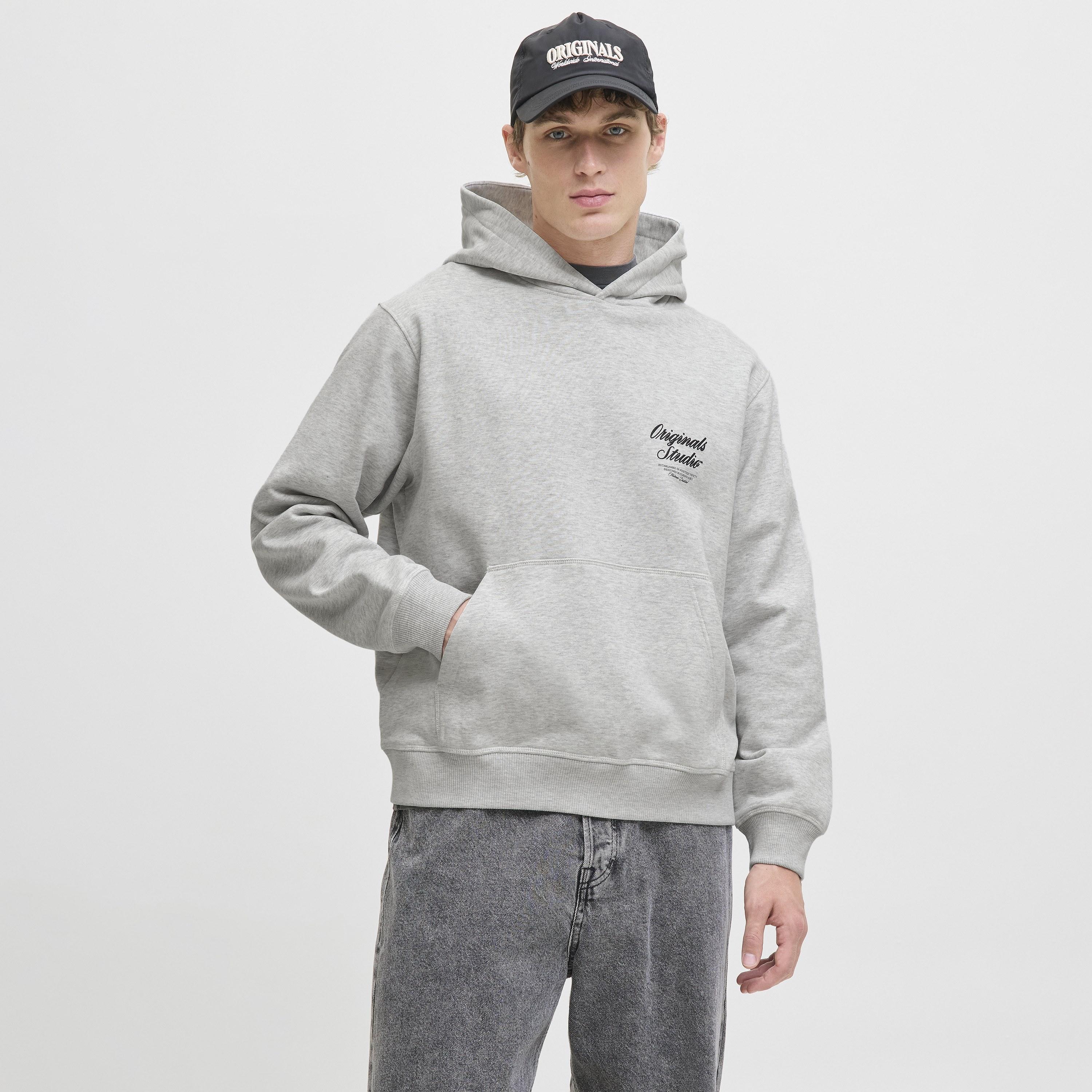 Jack & Jones Text-Print Hooded Neck Long Sleeves Men's Sweatshirt-men-winterwear-hoodiesandsweatshirts-image-1