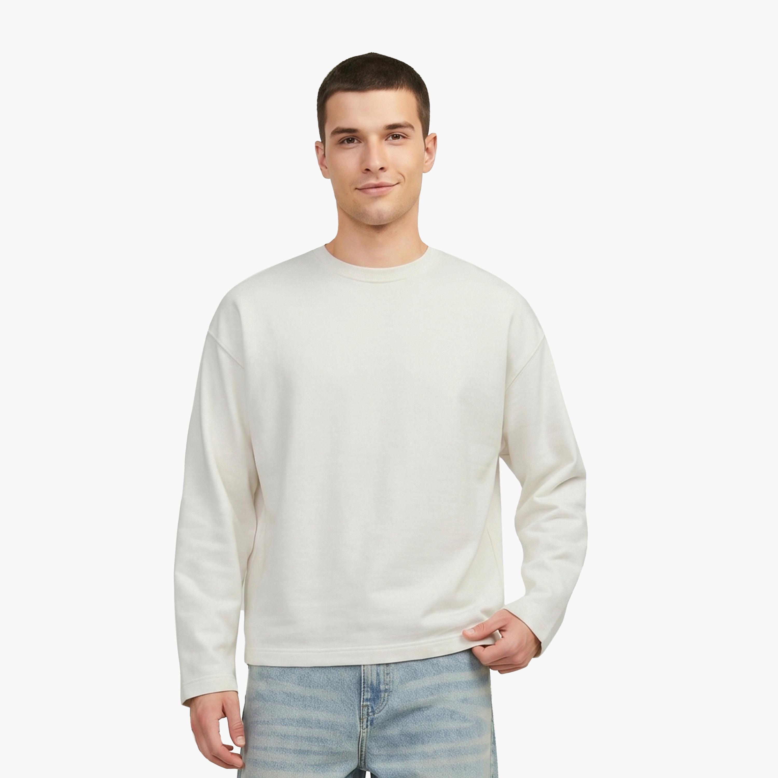سويت شيرت رجالي بطبعة نصية وغرافيك وياقة مستديرة وأكمام طويلة من جاك آند جونز-men-winterwear-hoodiesandsweatshirts-image-8