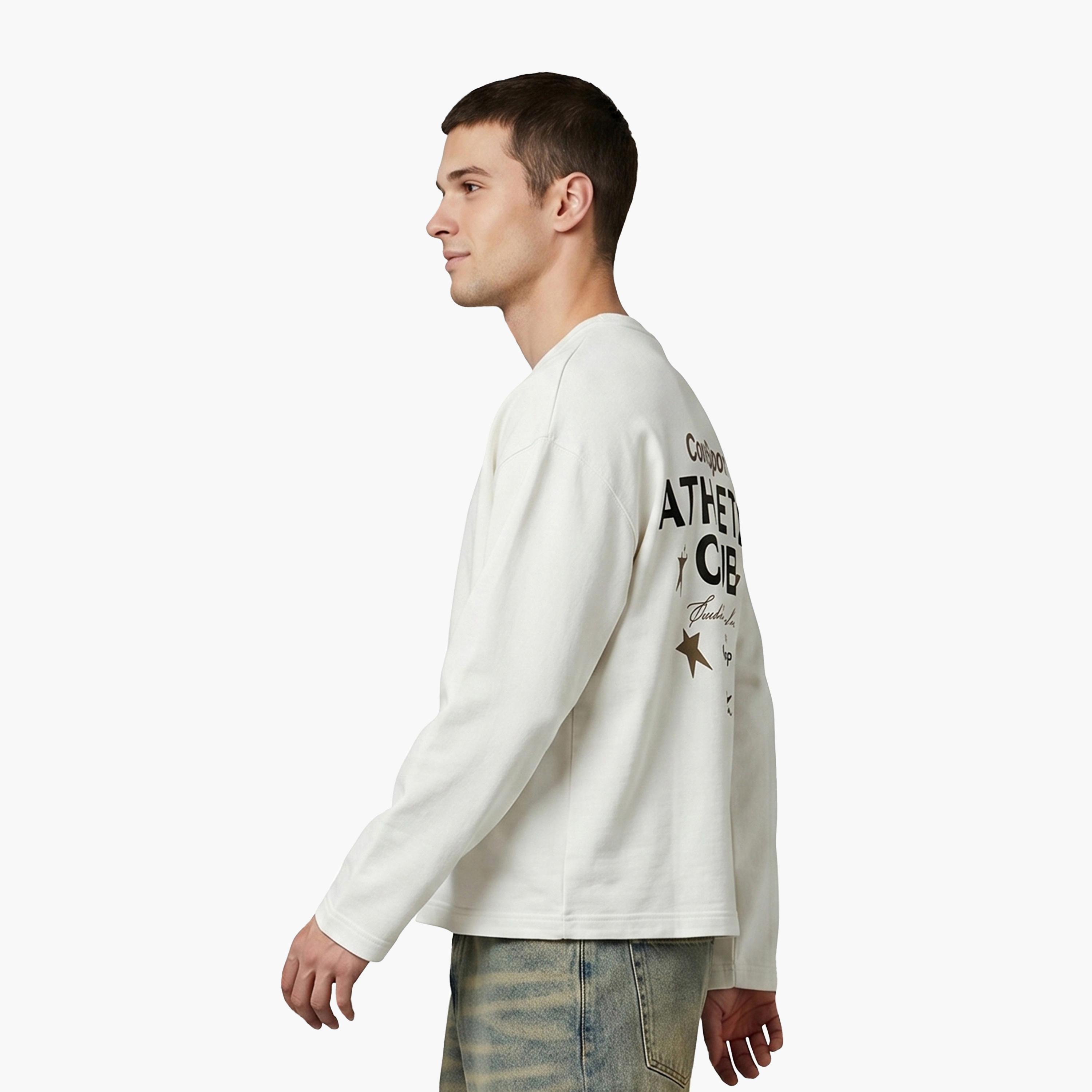 Jack & Jones Graphic Text-Print Crew Neck Long Sleeves Men's Sweatshirt-men-winterwear-hoodiesandsweatshirts-image-3