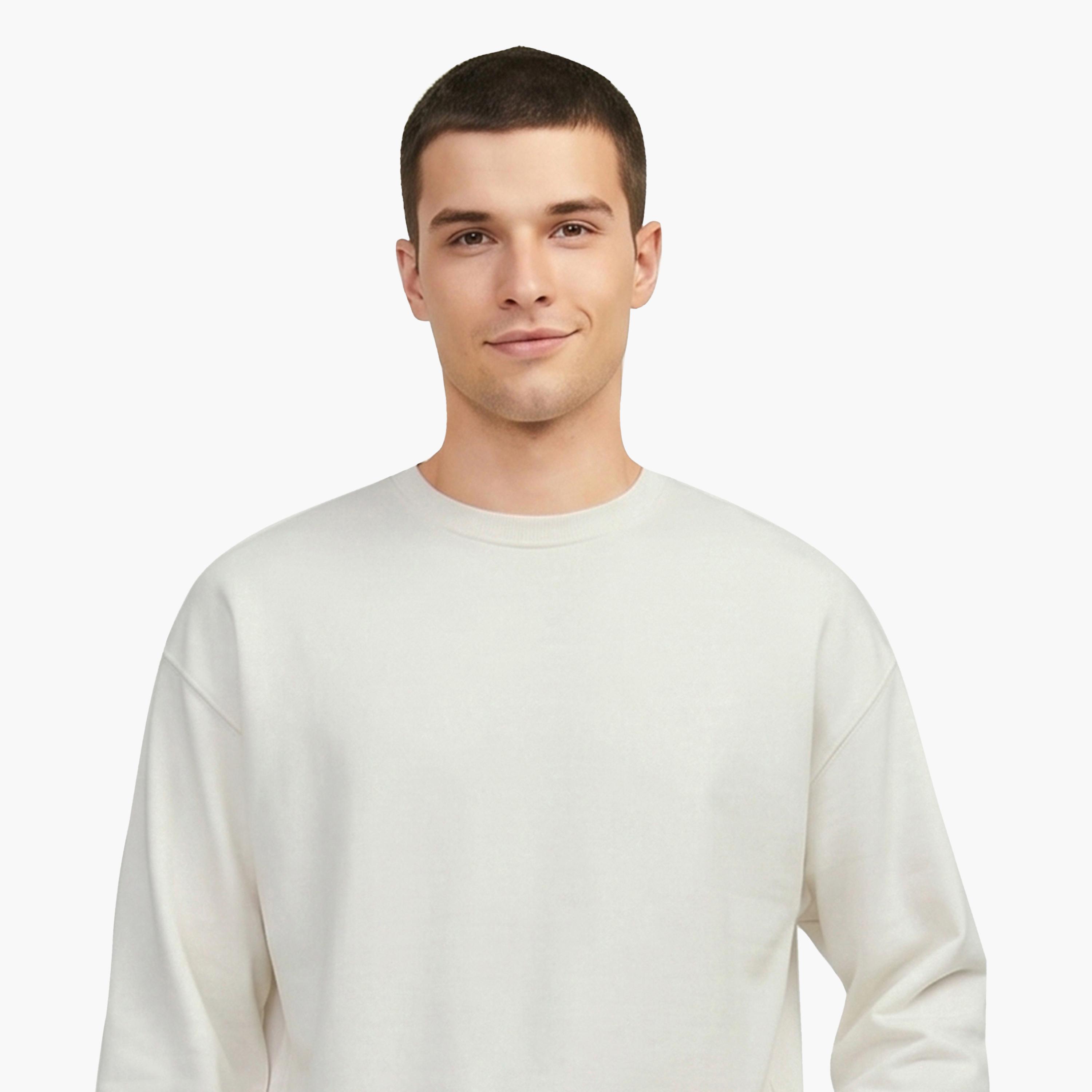 Jack & Jones Graphic Text-Print Crew Neck Long Sleeves Men's Sweatshirt-men-winterwear-hoodiesandsweatshirts-image-5