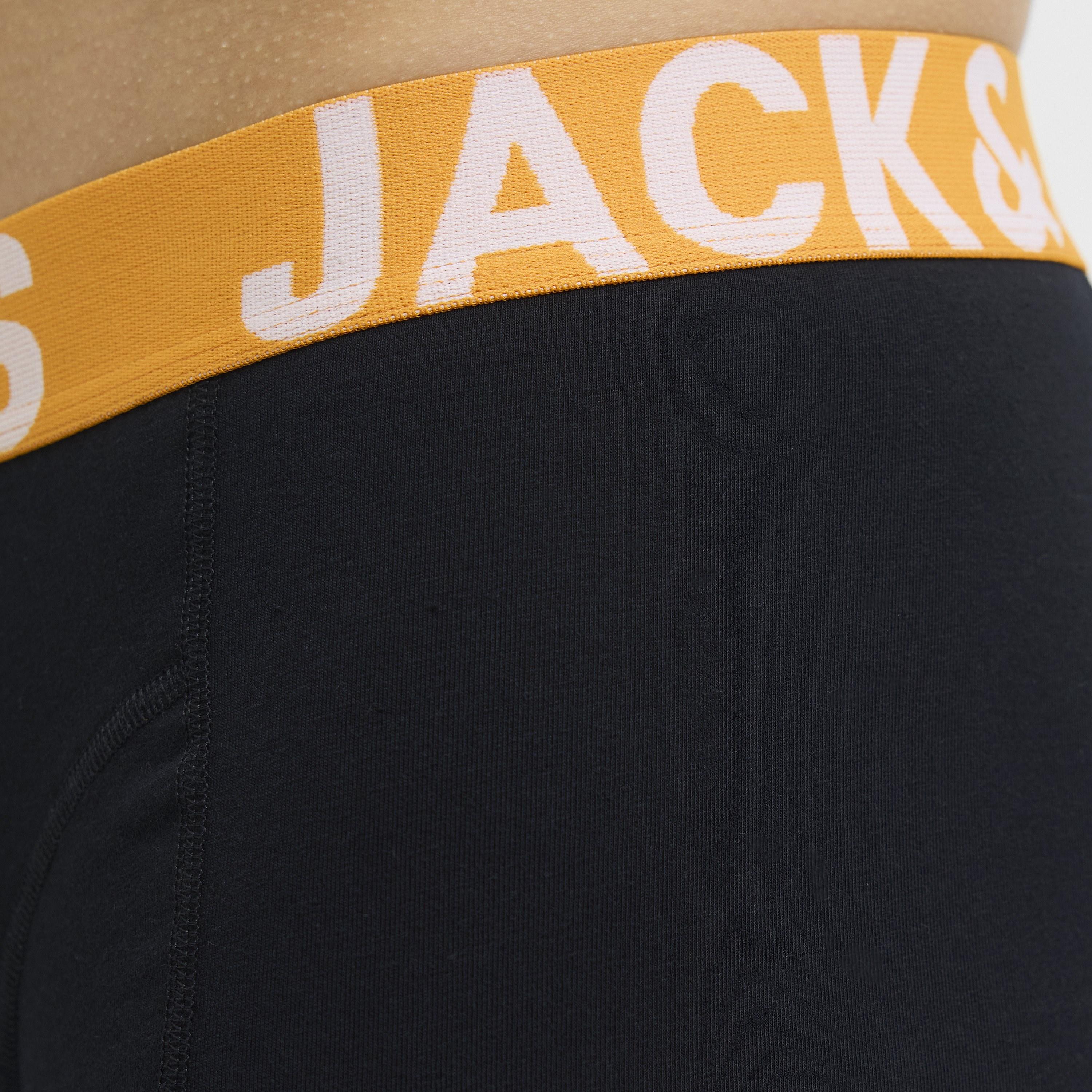 Jack & Jones Pack of 3 Brand Print Waistband Men's Trunks-men-clothing-innerwear-underwear-image-6
