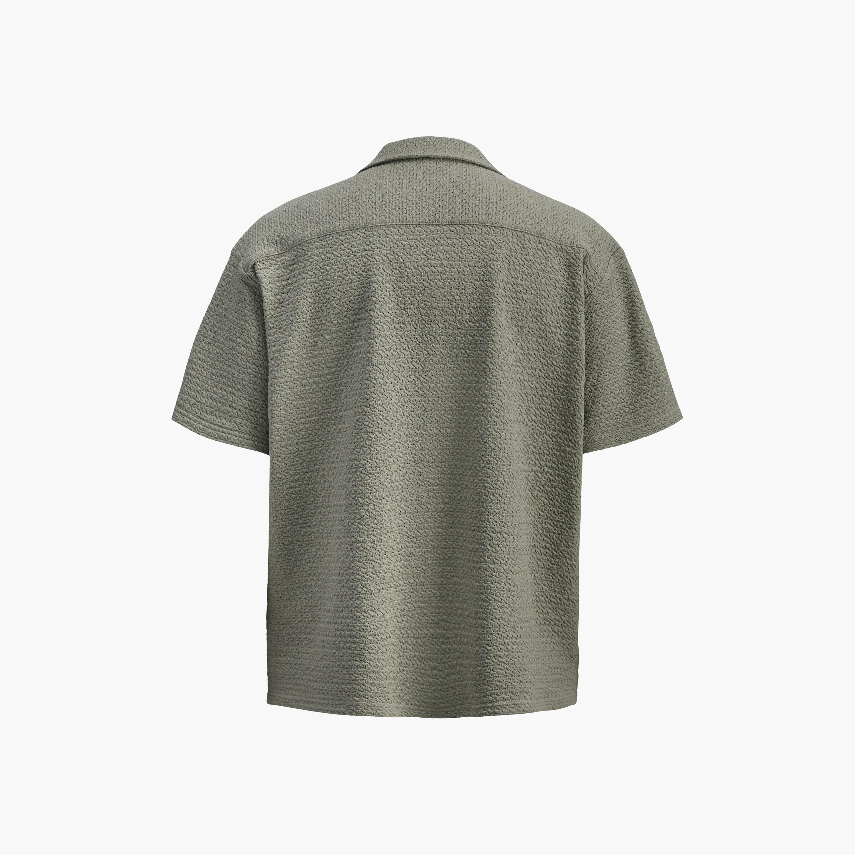 Jack & Jones Regular Fit Crinkled Resort Collar Short Sleeves Men's Shirt-men-clothing-shirts-image-8