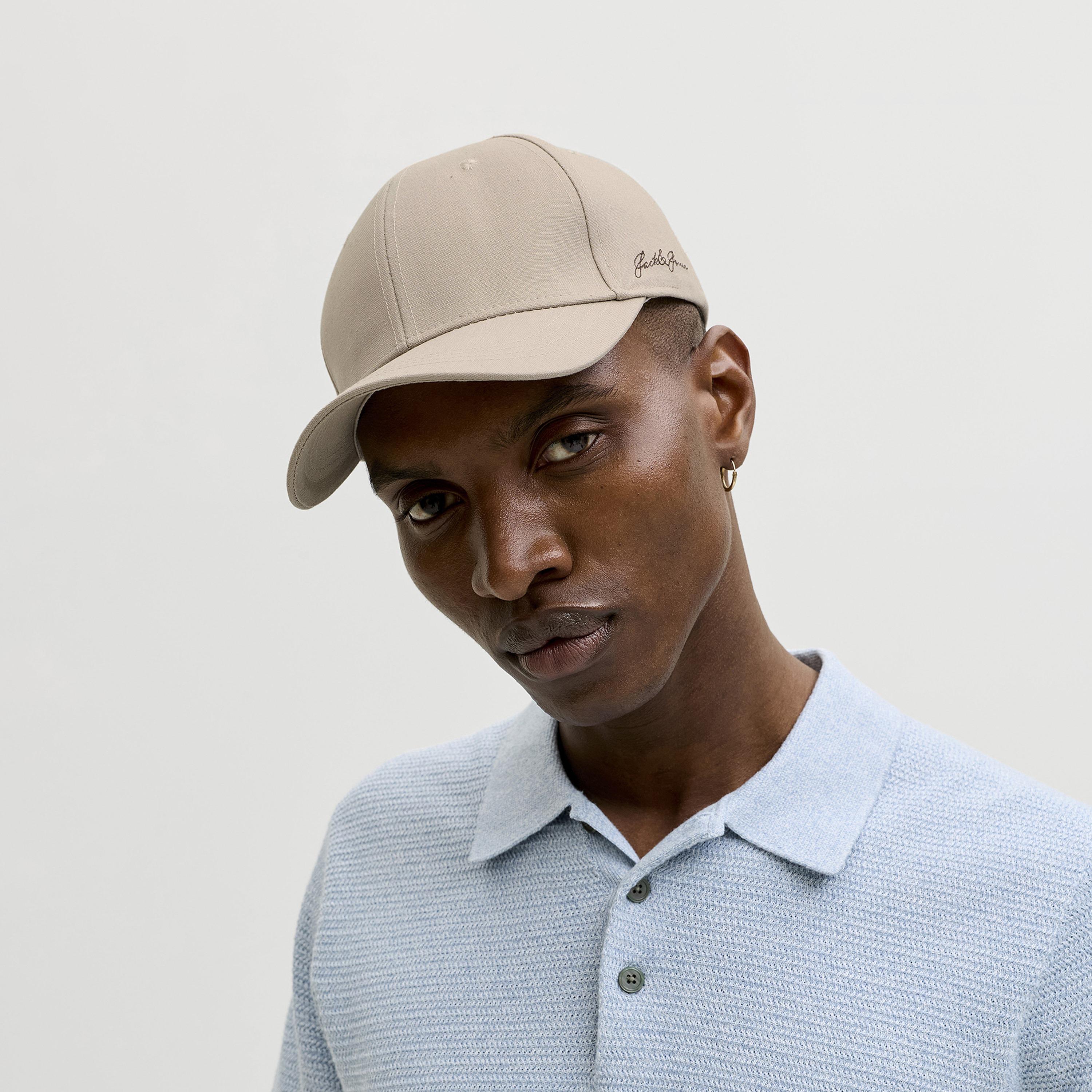 Jack & Jones Jacbase Louis Baseball Linen Men's Cap | 12288498-men-caps-image-3