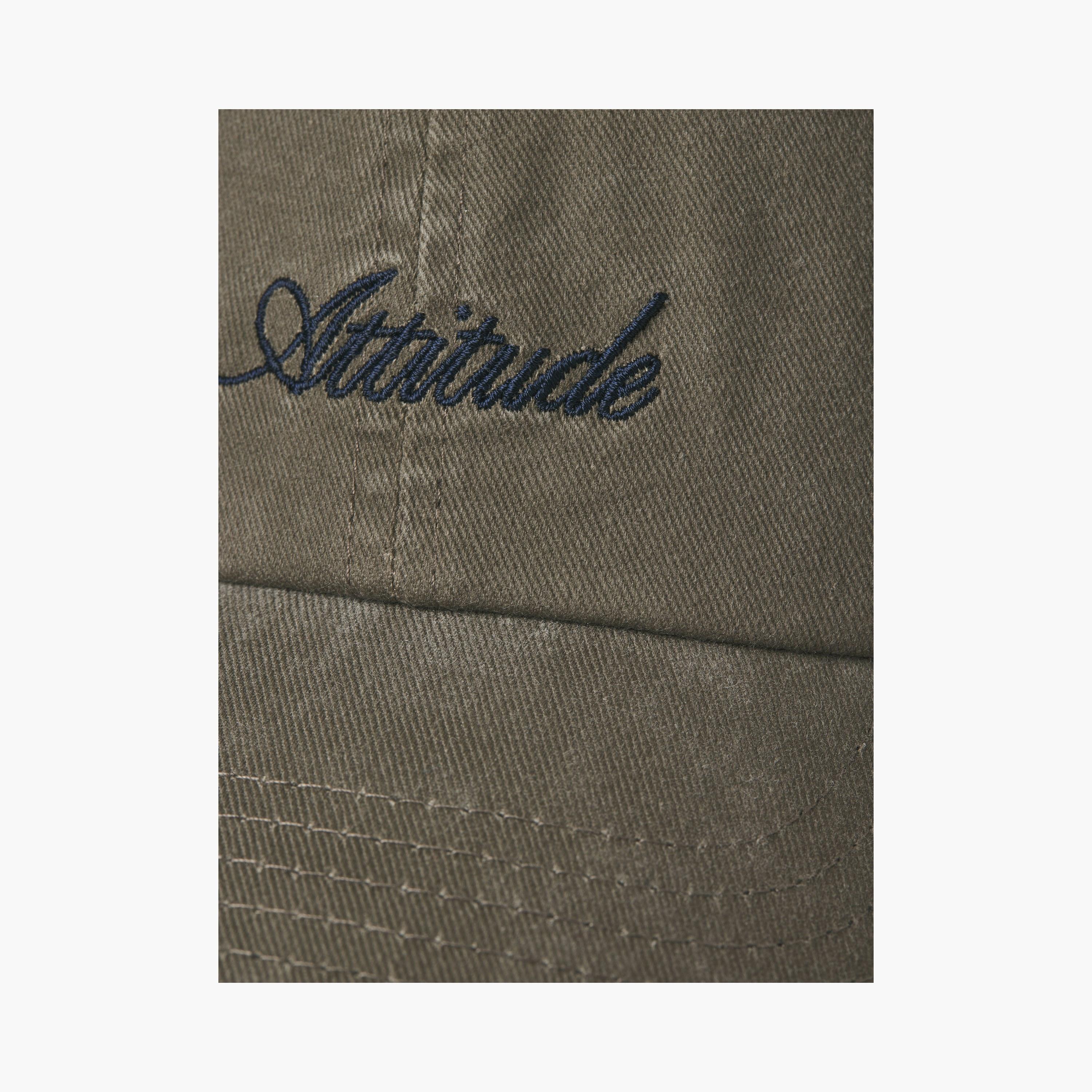 Jack & Jones Jacsoft Base Washed Text-Embroidered Baseball Cotton Men's Cap | 12288502-men-caps-image-16