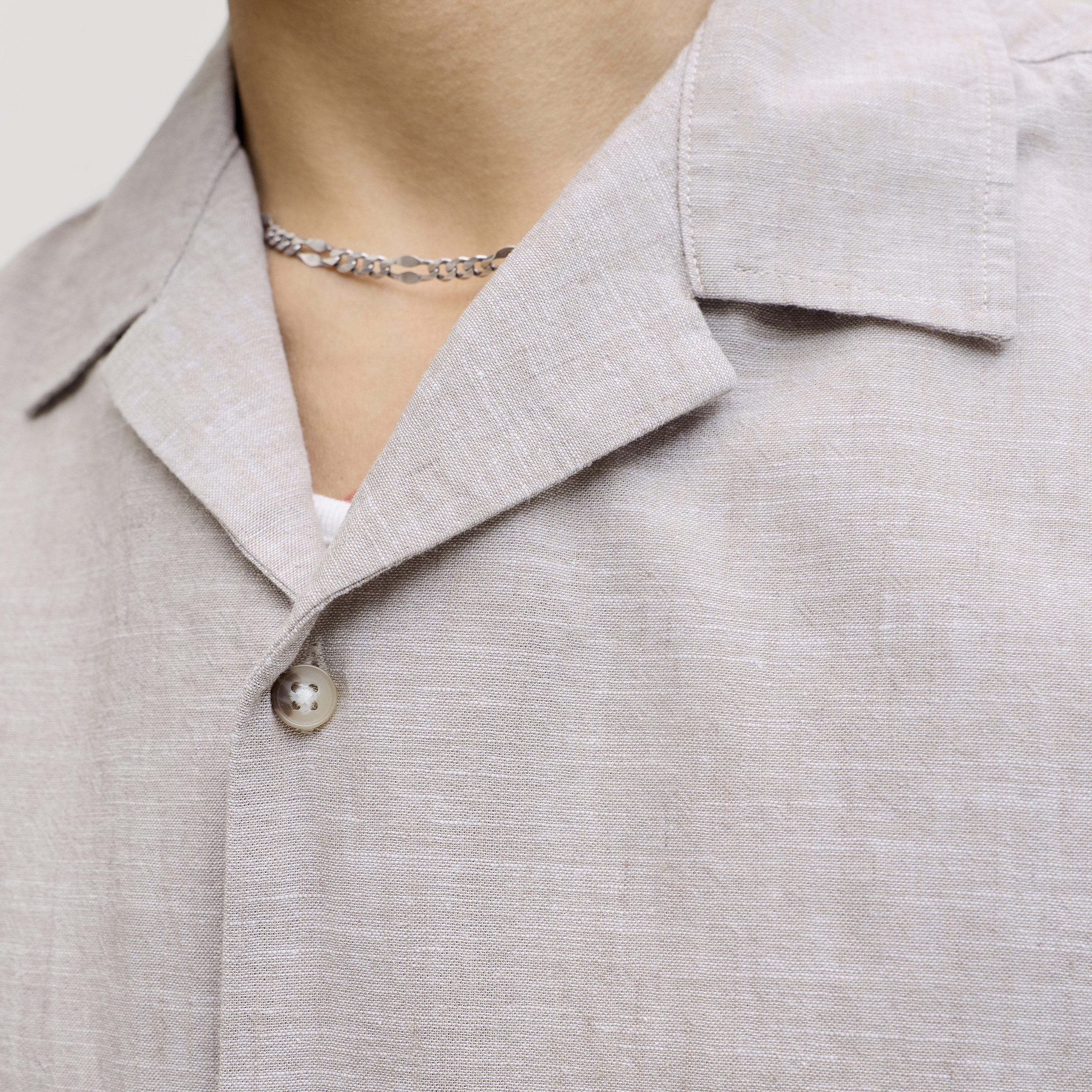 Jack & Jones Regular Fit Plain Resort Collar Short Sleeves Men's Shirt-men-clothing-shirts-image-5