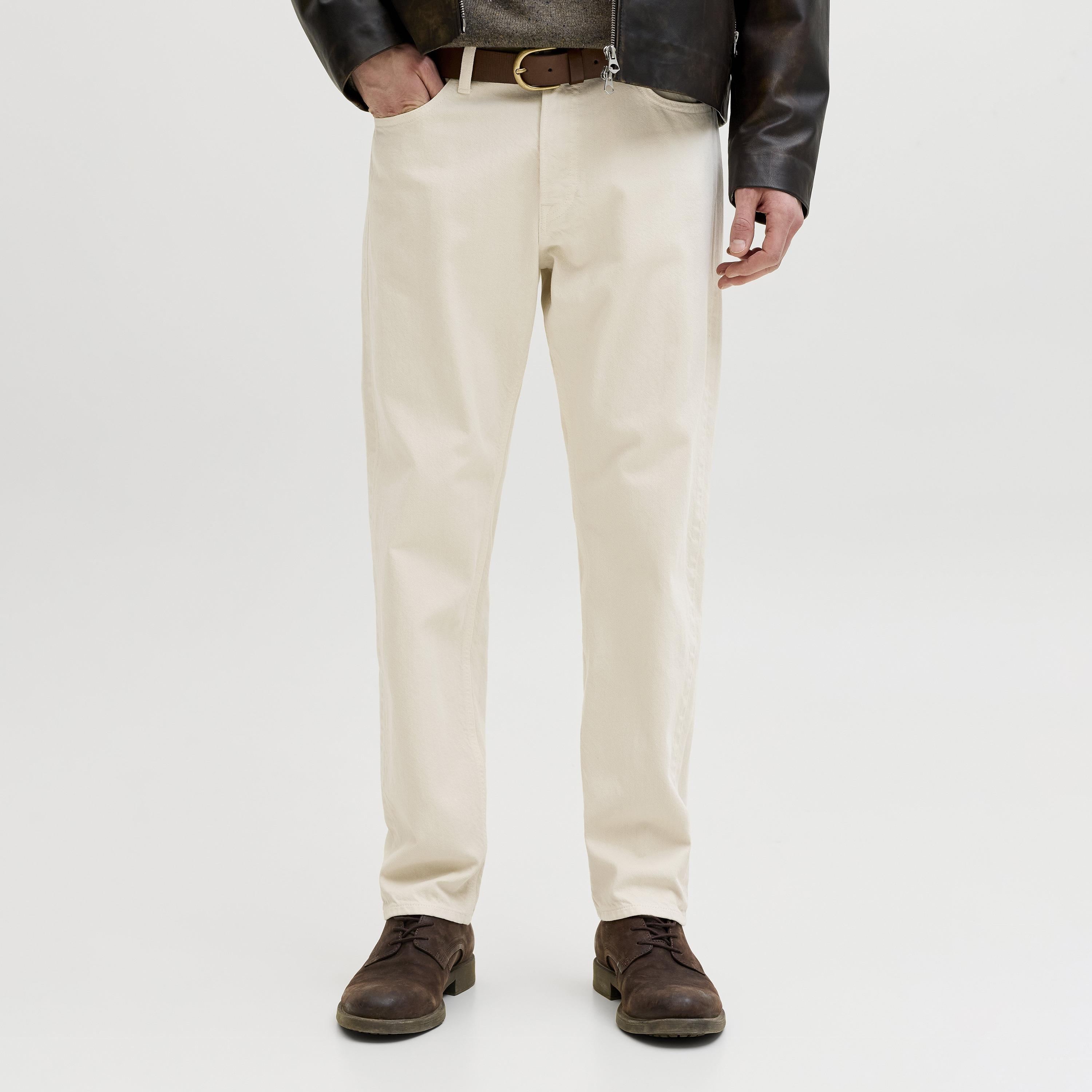 Jack & Jones Relaxed Fit Solid Washed Mid-Rise Men's Jeans-men-clothing-bottoms-jeans-image-1