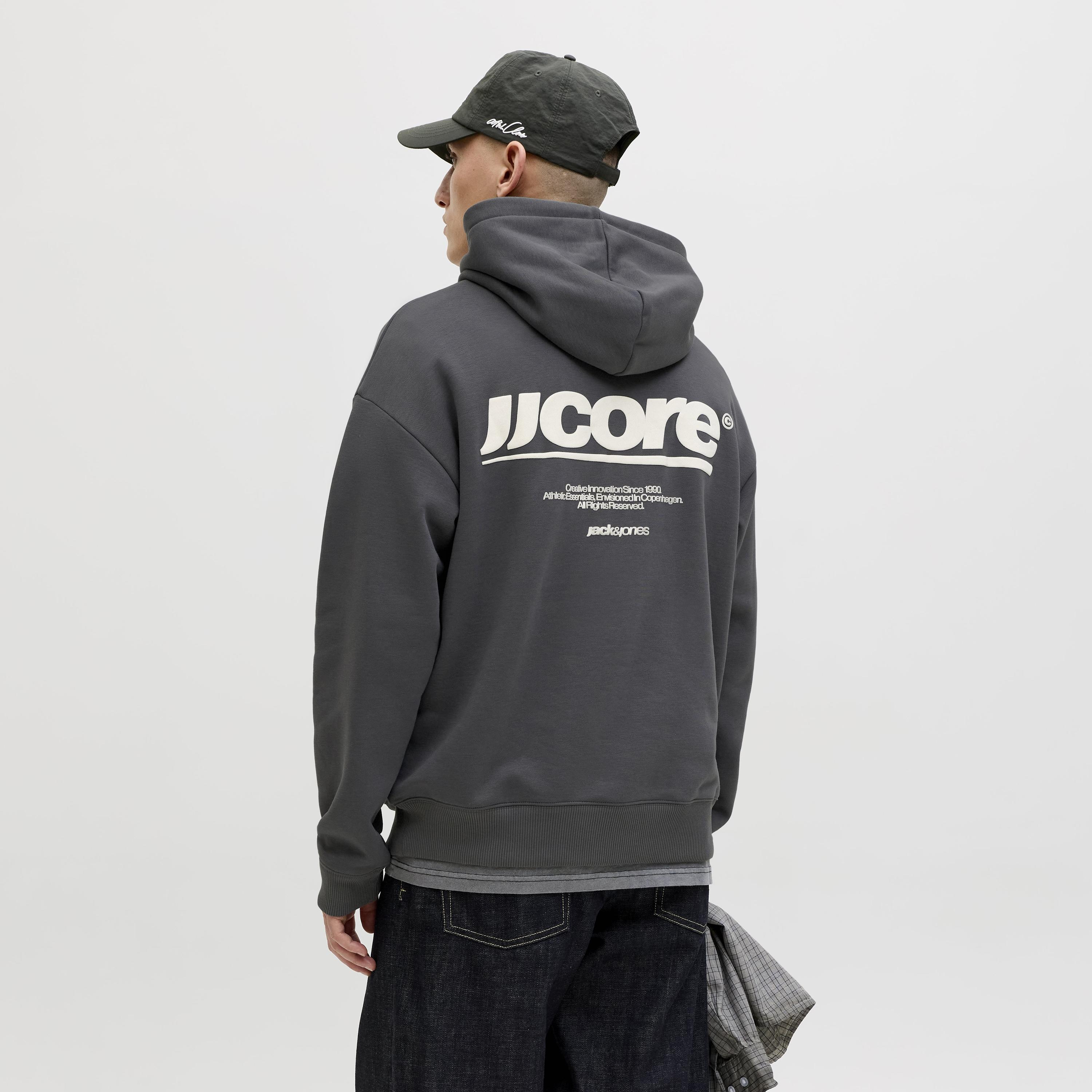 Jack & Jones Text-Print Hooded Neck Long Sleeves Men's Sweatshirt-men-winterwear-hoodiesandsweatshirts-image-4