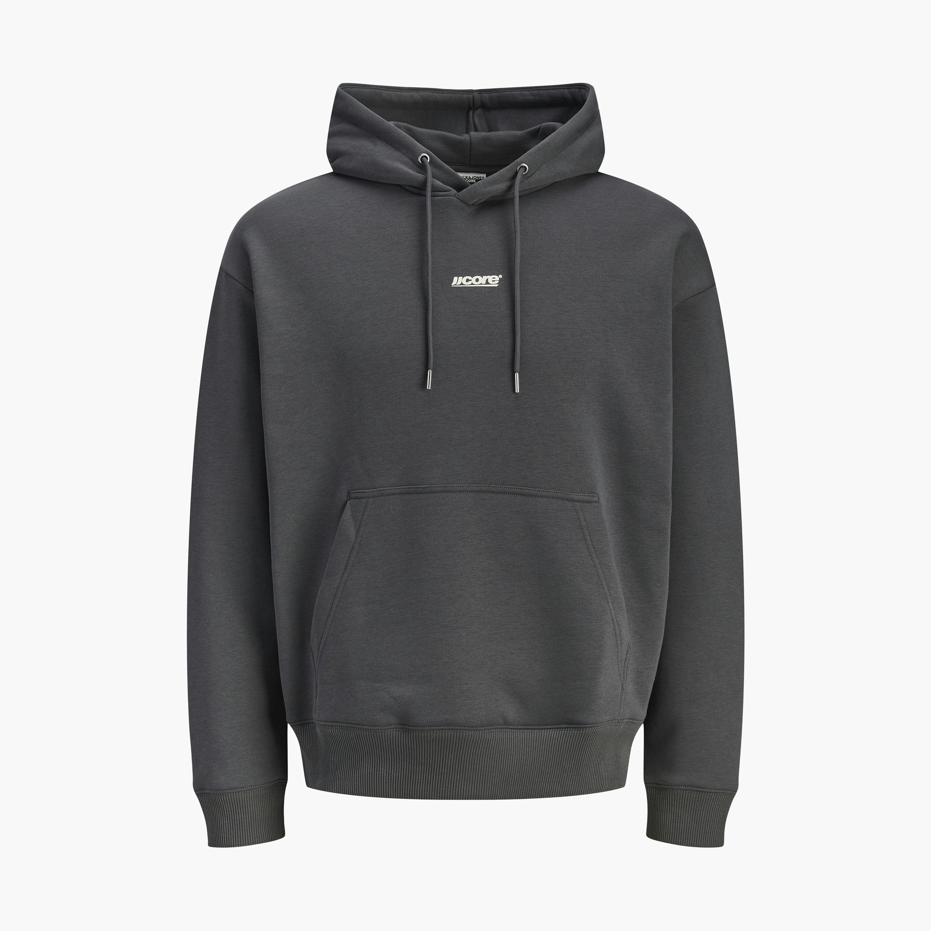 Jack & Jones Text-Print Hooded Neck Long Sleeves Men's Sweatshirt-men-winterwear-hoodiesandsweatshirts-image-7