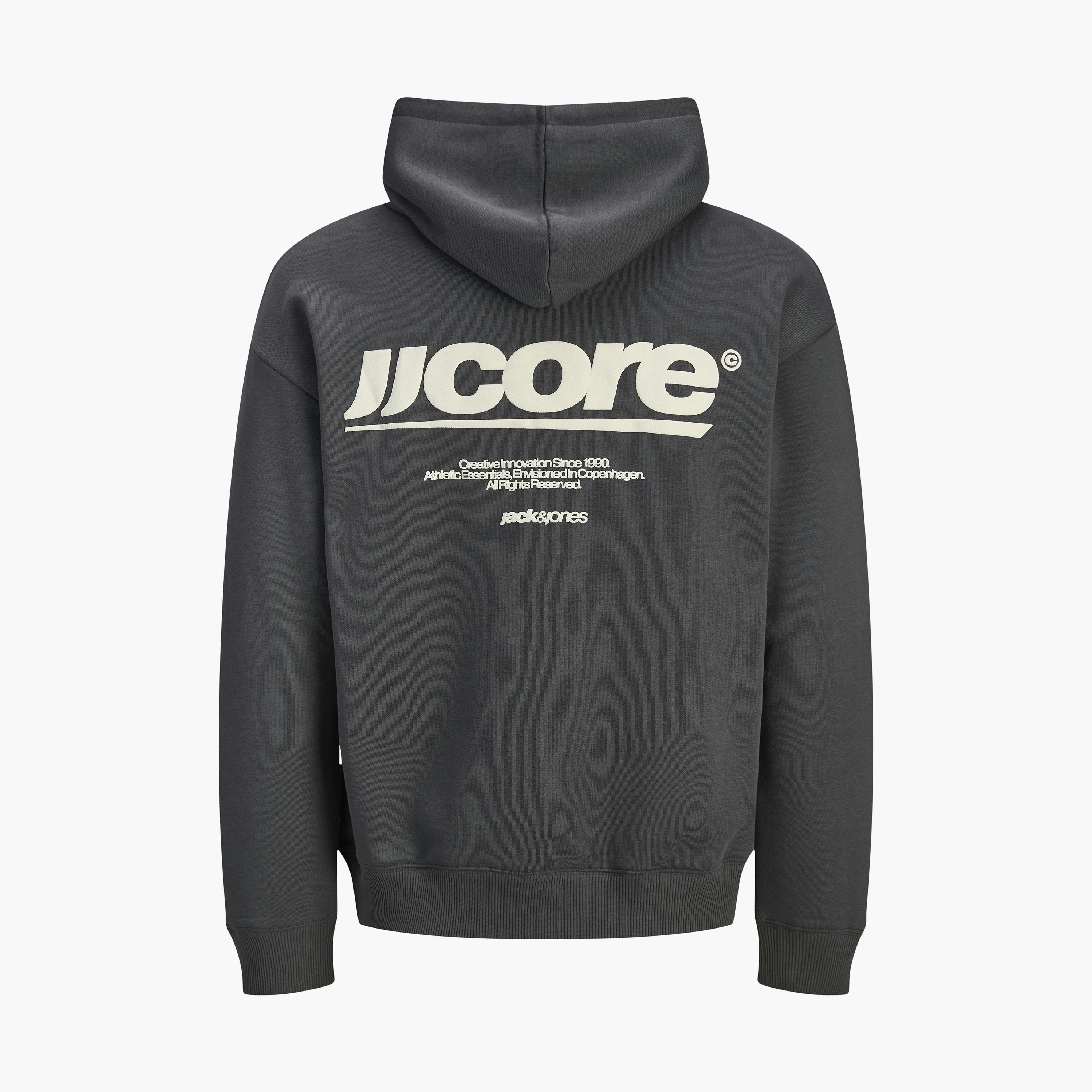 Jack & Jones Text-Print Hooded Neck Long Sleeves Men's Sweatshirt-men-winterwear-hoodiesandsweatshirts-image-8