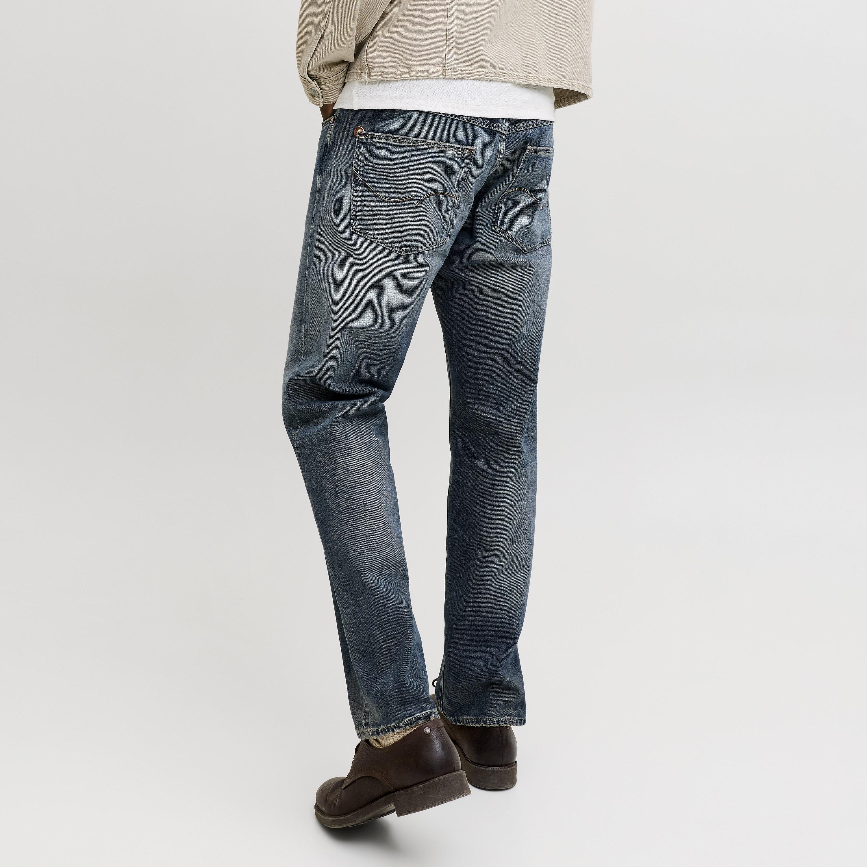 Jack & Jones Tapered Fit Mid Washed Mid-Rise Men's Jeans-men-clothing-bottoms-jeans-image-4