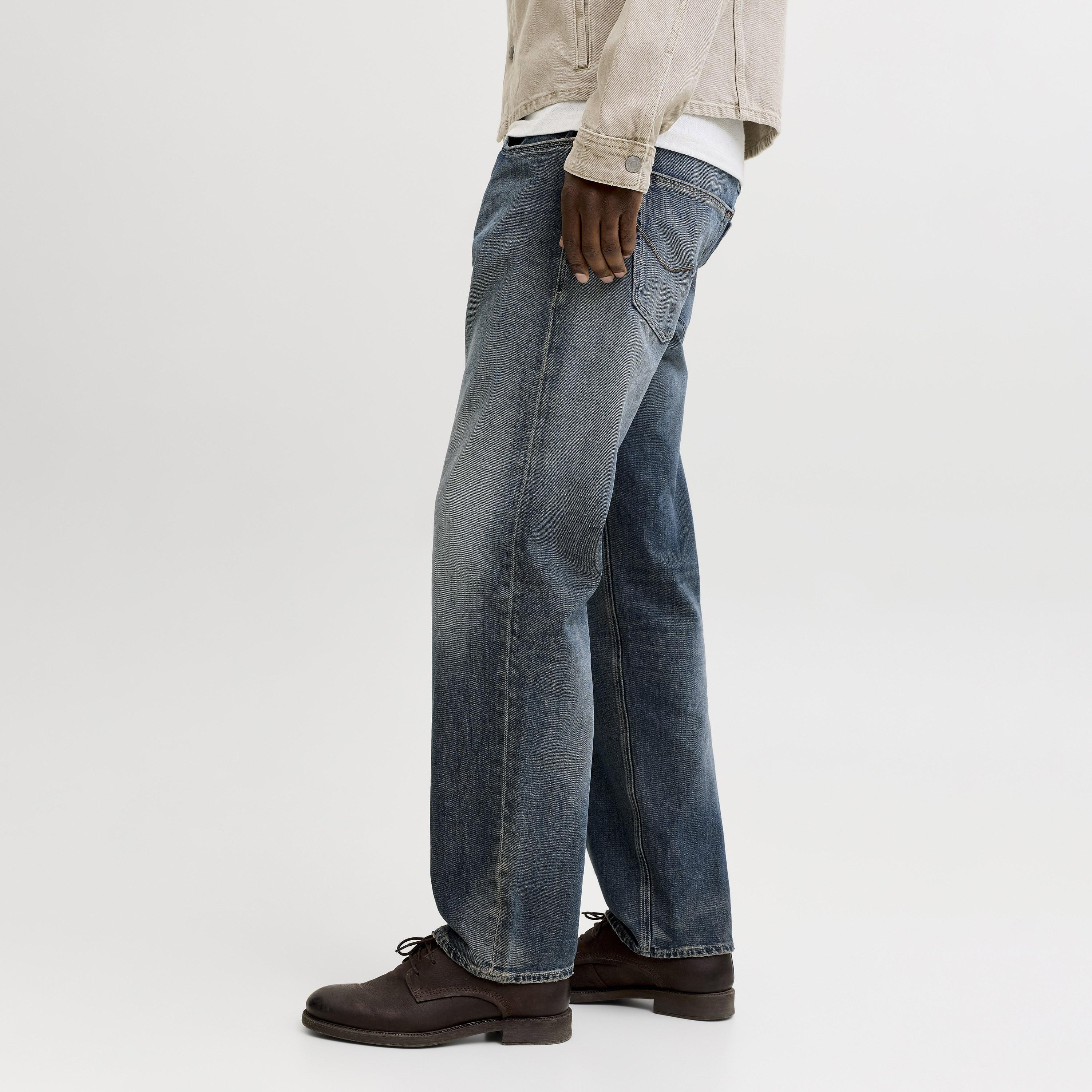 Jack & Jones Tapered Fit Mid Washed Mid-Rise Men's Jeans-men-clothing-bottoms-jeans-image-5