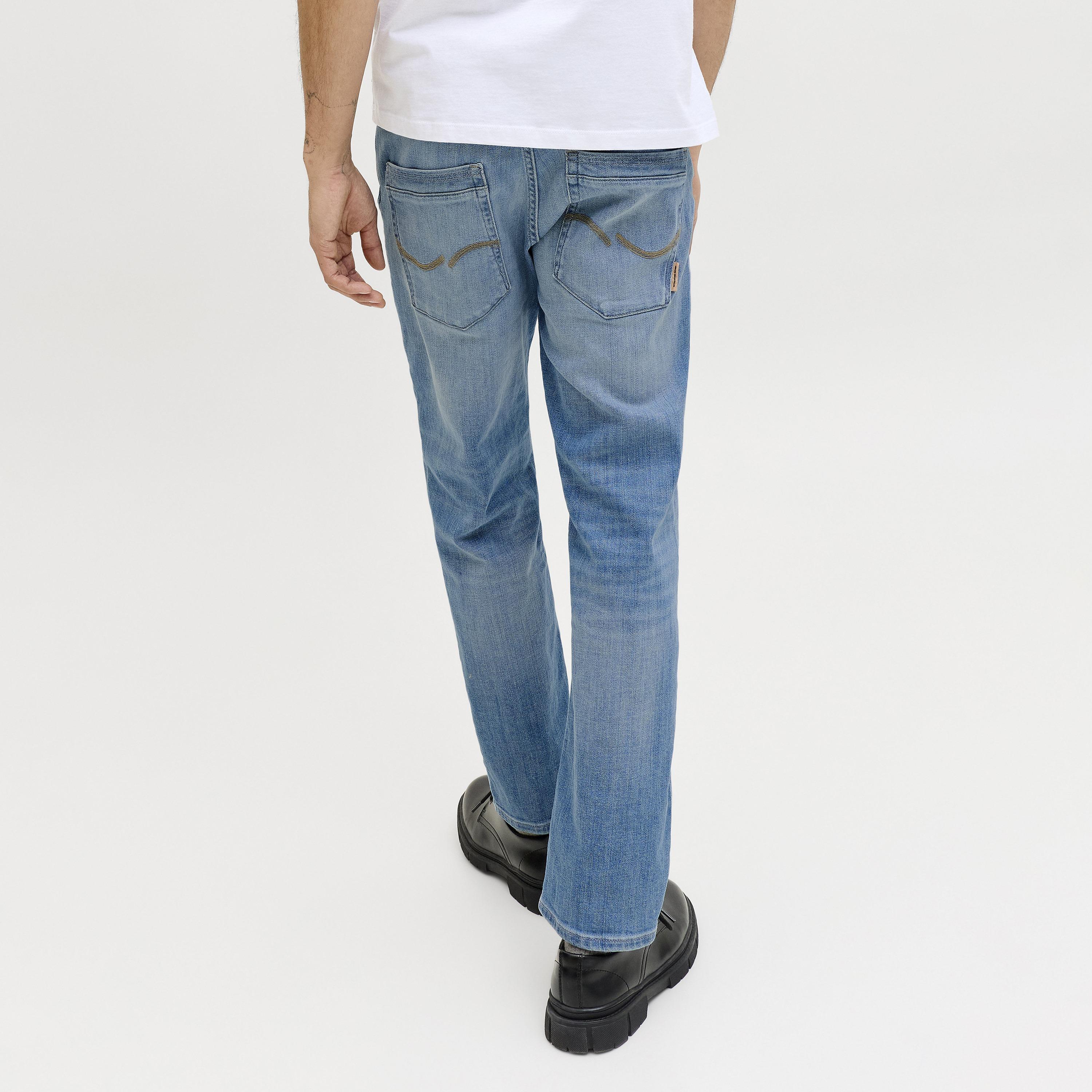 Jack & Jones Regular Fit Light Washed Mid-Rise Men's Jeans-men-clothing-bottoms-jeans-image-5