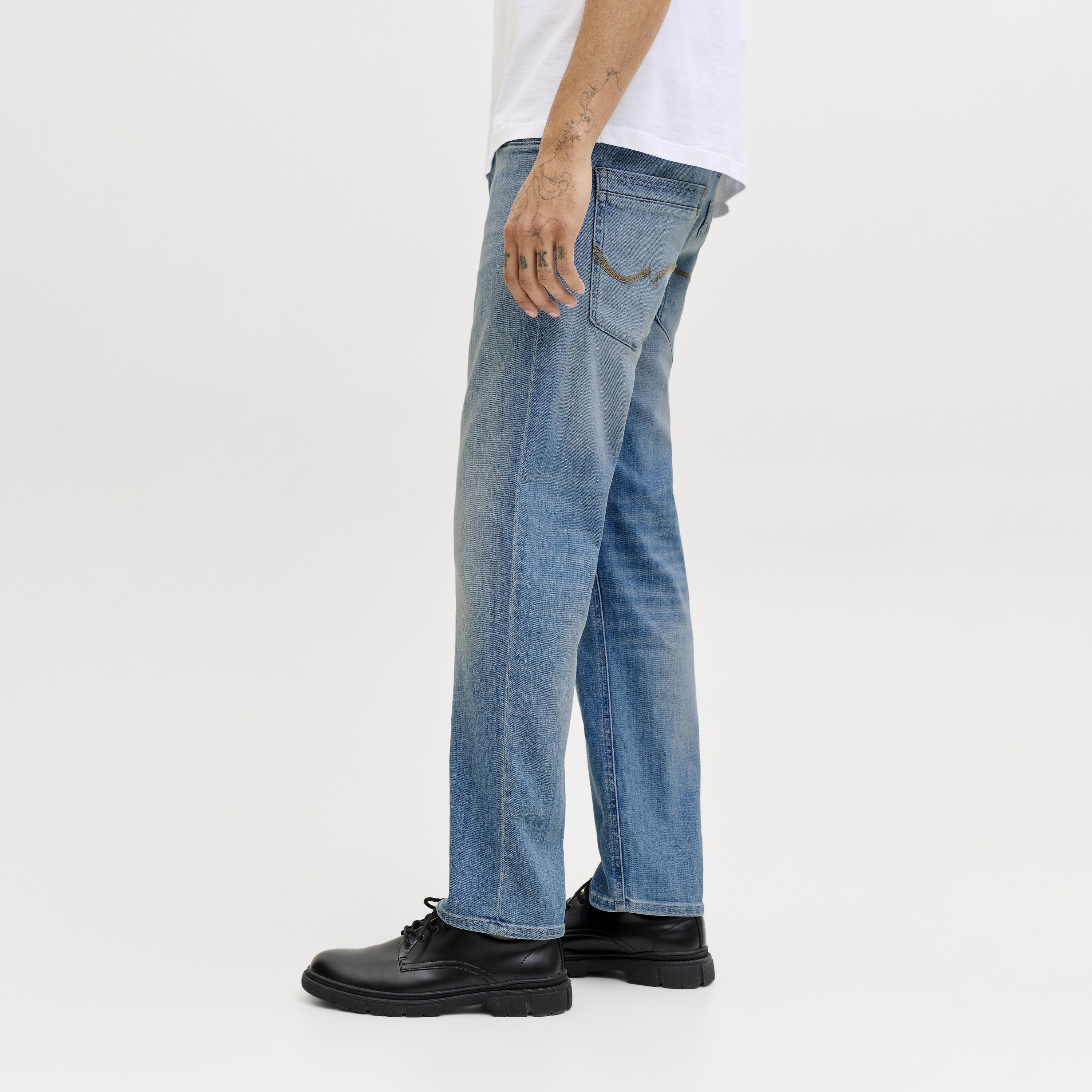 Jack & Jones Regular Fit Light Washed Mid-Rise Men's Jeans-men-clothing-bottoms-jeans-image-6