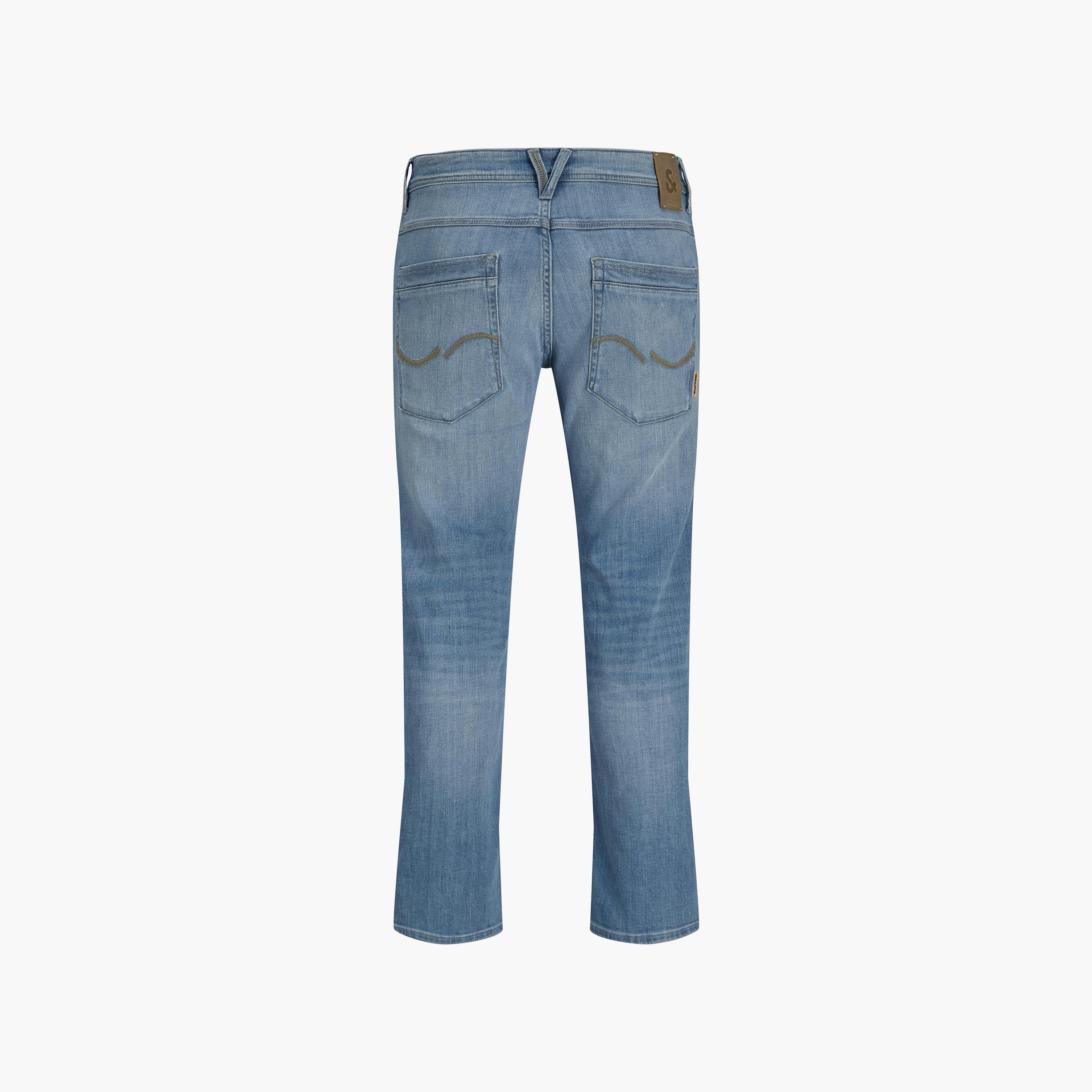 Jack & Jones Regular Fit Light Washed Mid-Rise Men's Jeans-men-clothing-bottoms-jeans-image-8