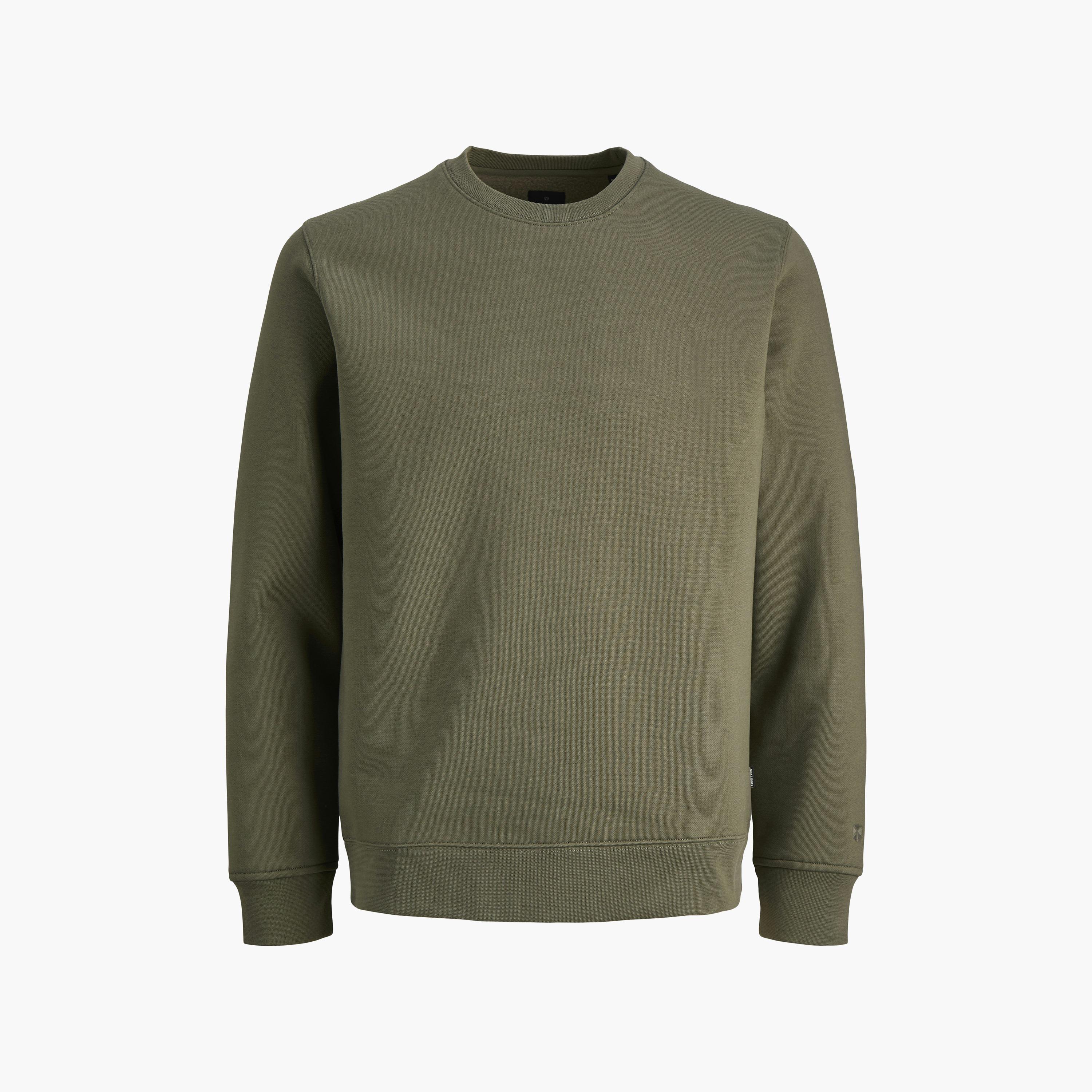 Jack & Jones Plain Crew Neck Long Sleeves Men's Sweatshirt-men-winterwear-hoodiesandsweatshirts-image-6